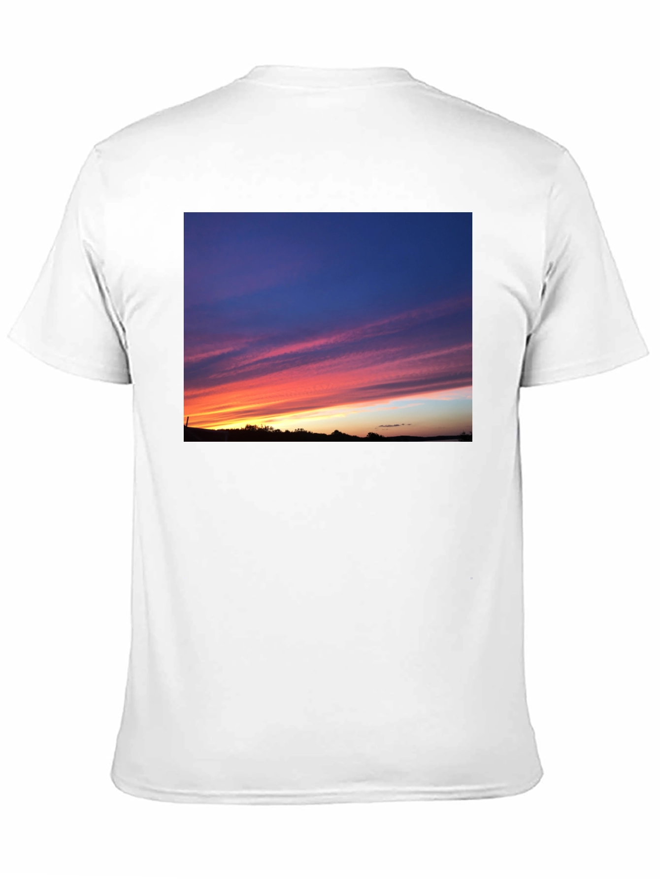 Sunset Sky Graphic Black T-Shirt