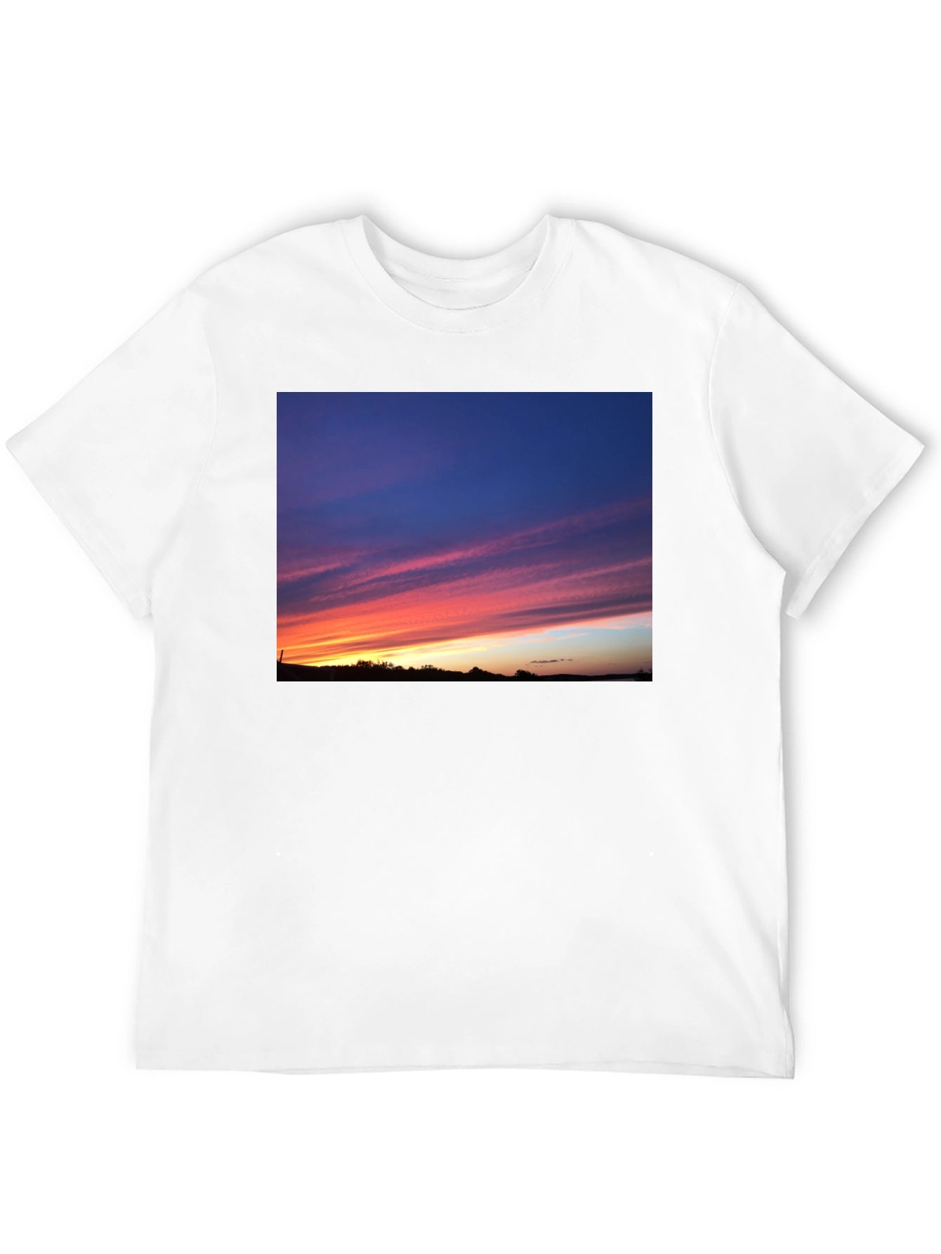 Sunset Sky Graphic Black T-Shirt