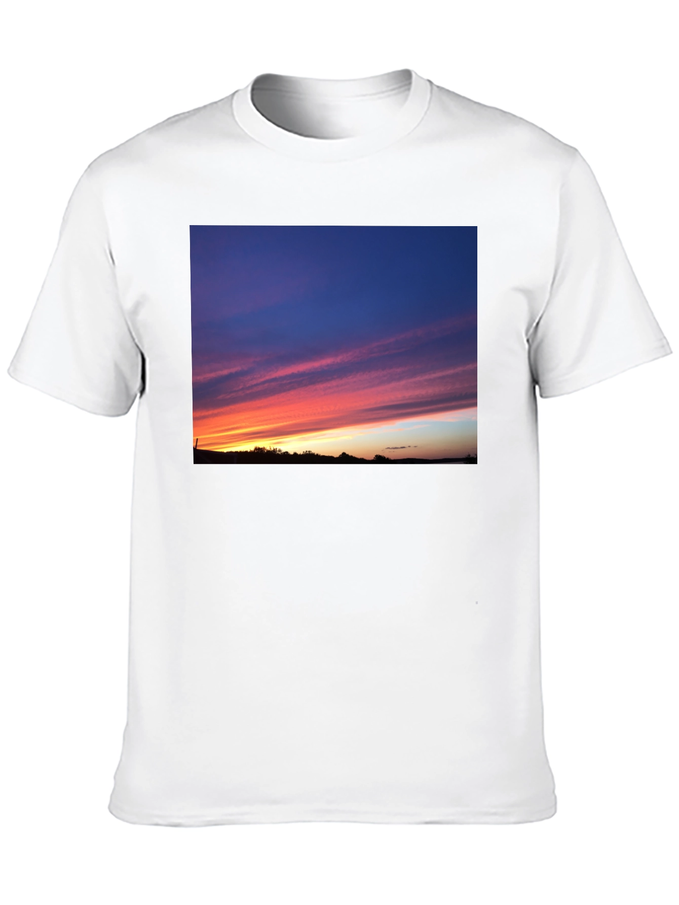 Sunset Sky Graphic Black T-Shirt