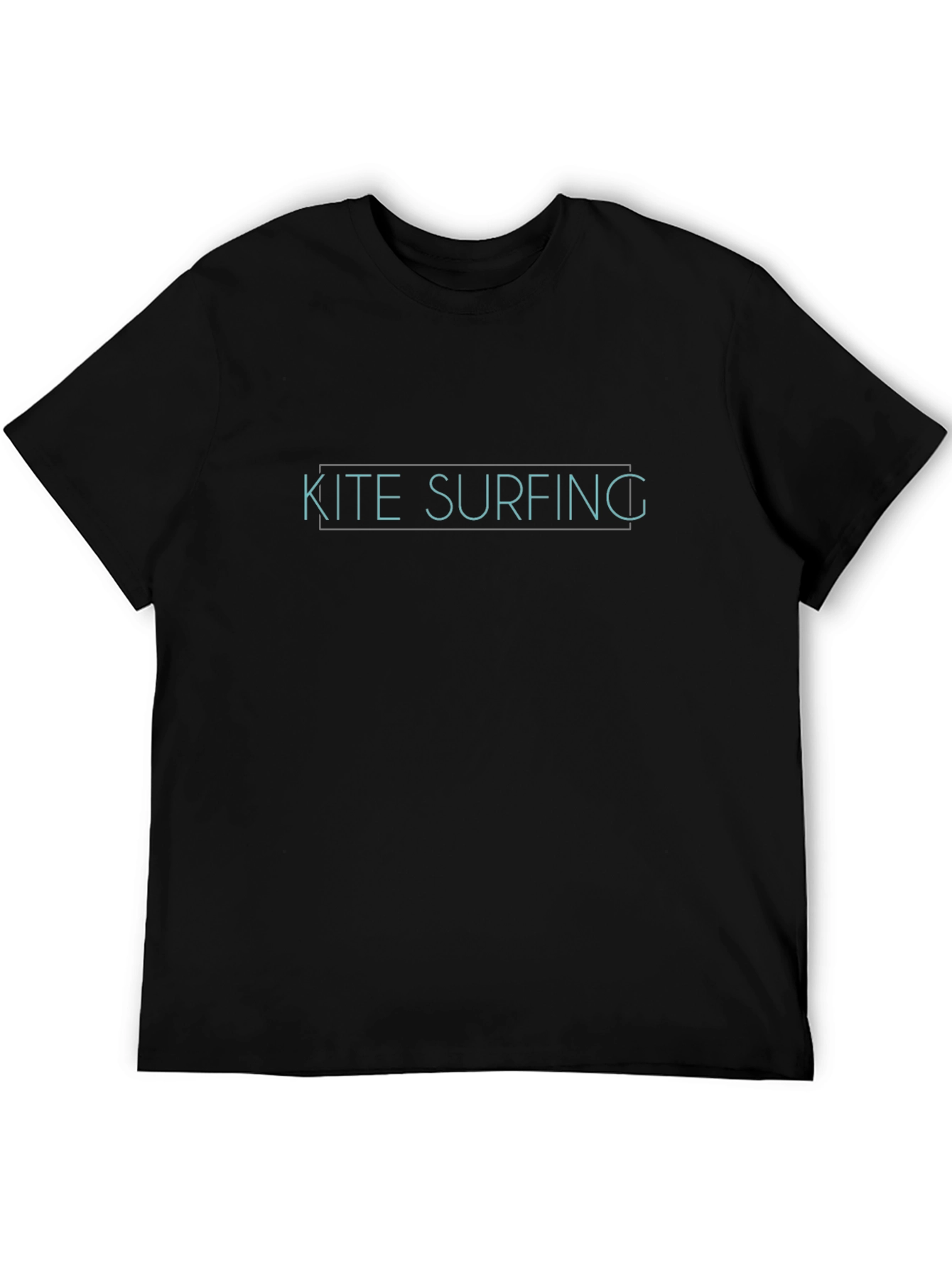Kite Surfing Graphic Tee - Black