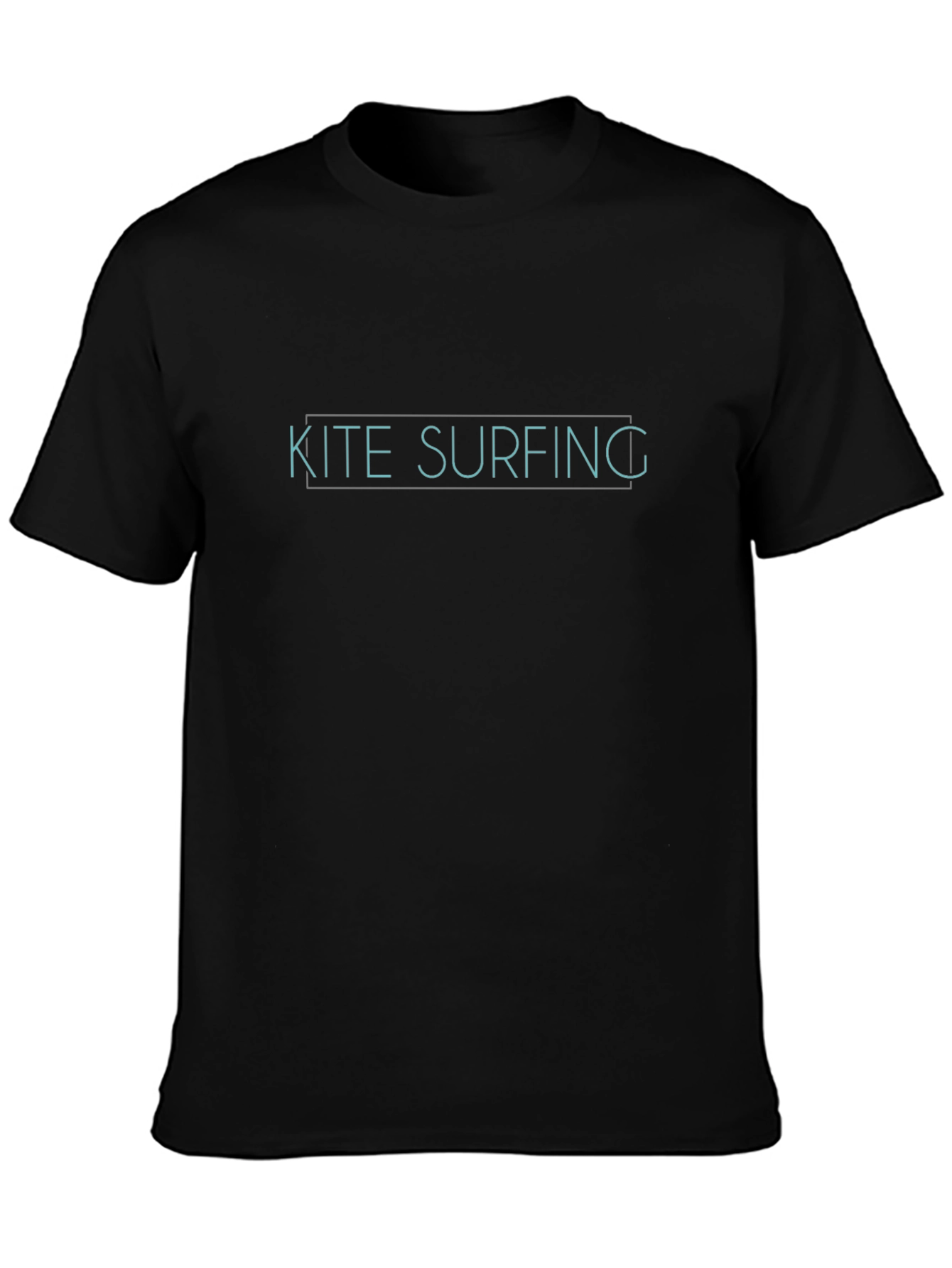 Kite Surfing Graphic Tee - Black