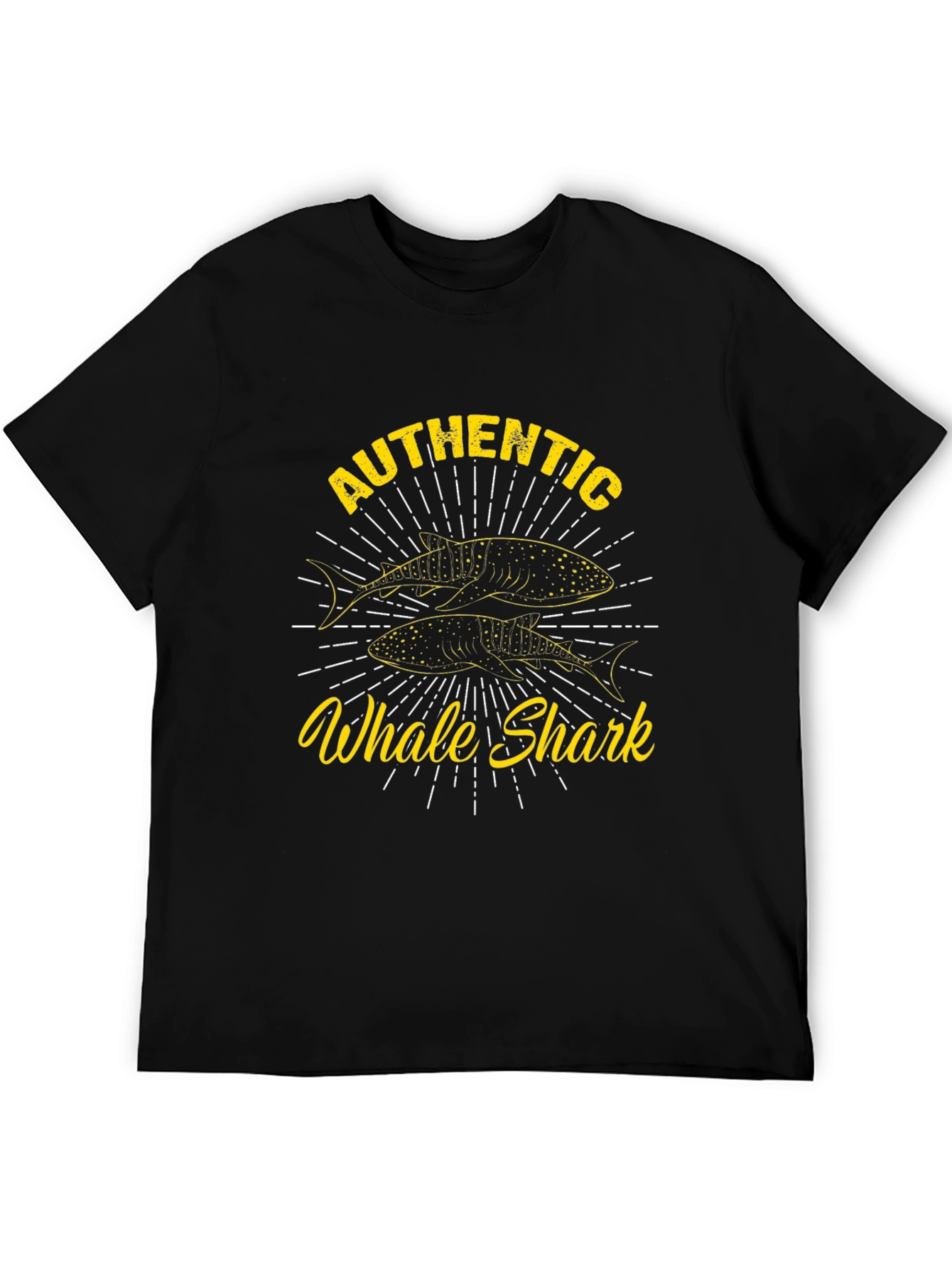 Authentic Whale Shark Graphic Tee - Black