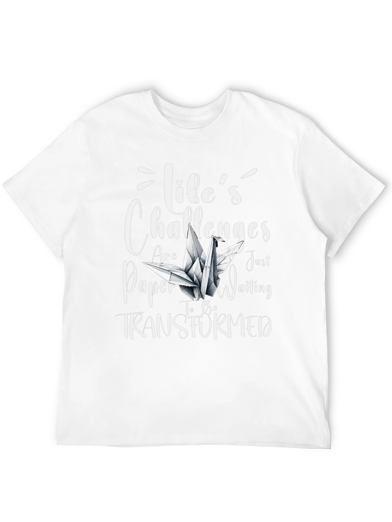 Lifes Challenges Paper Crane T-Shirt