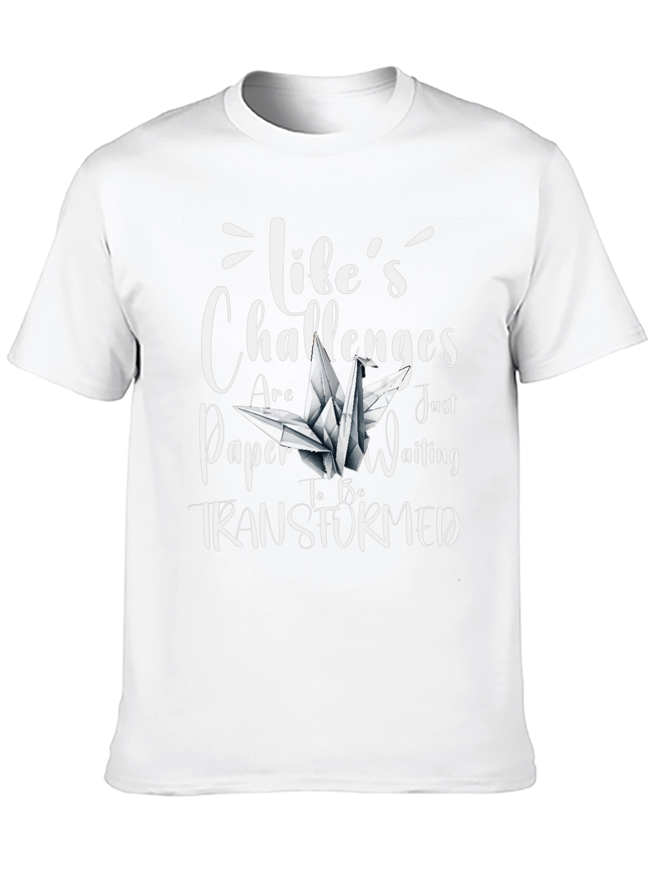 Lifes Challenges Paper Crane T-Shirt