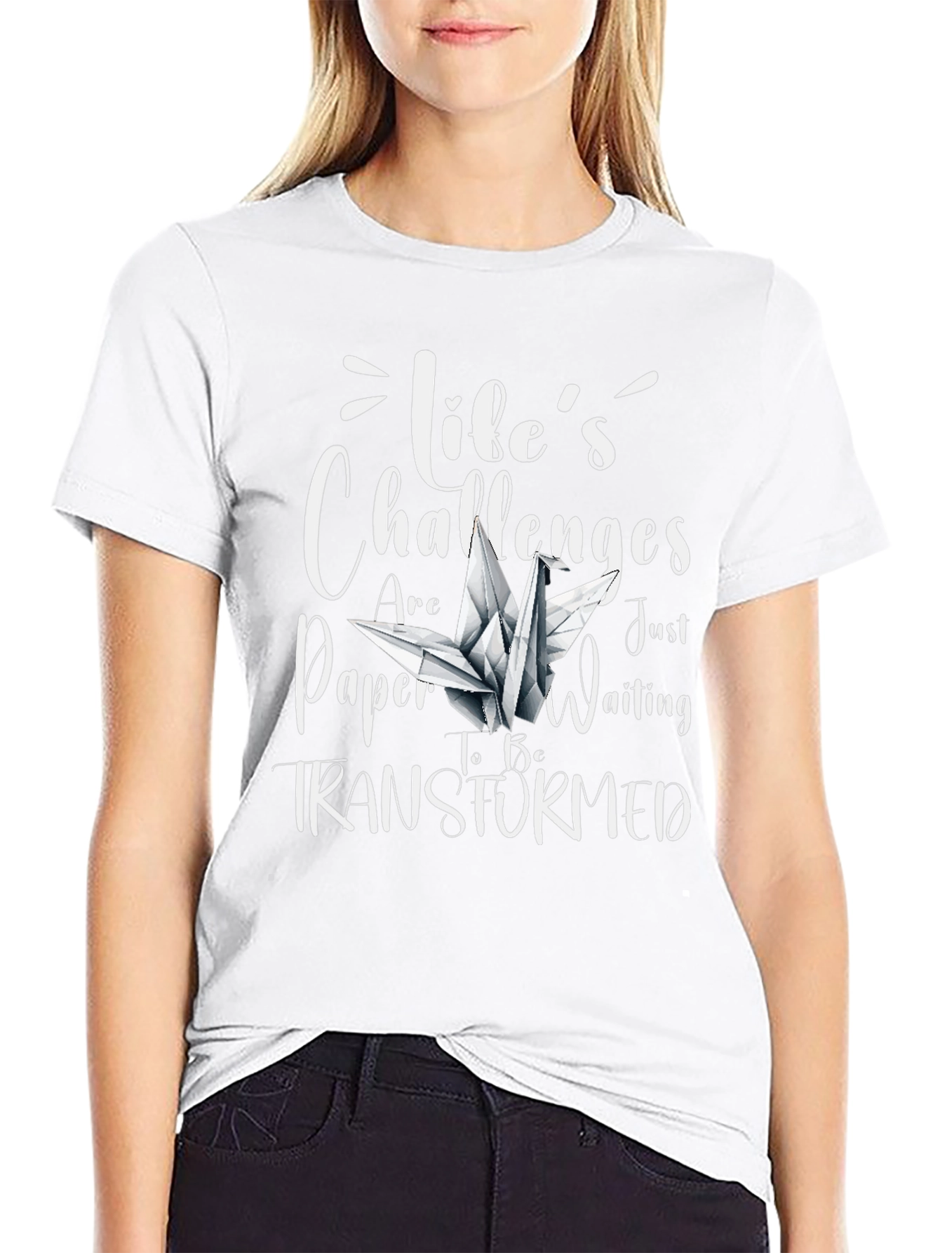 Lifes Challenges Paper Crane T-Shirt