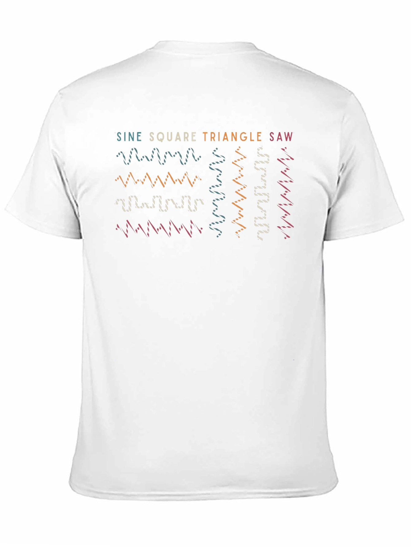 Sine Square Triangle Saw Waveform Graphic Tee