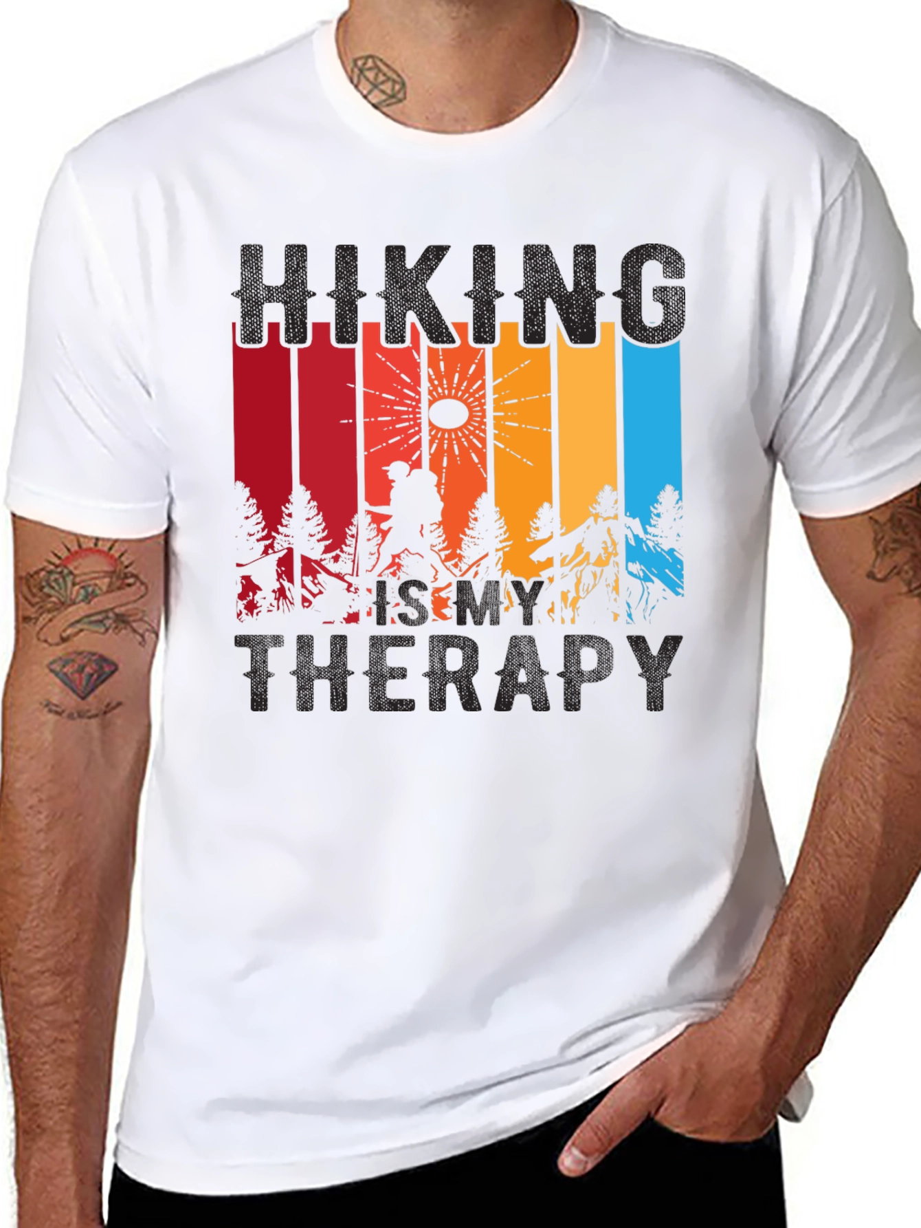 Hiking Is My Therapy Graphic Tee