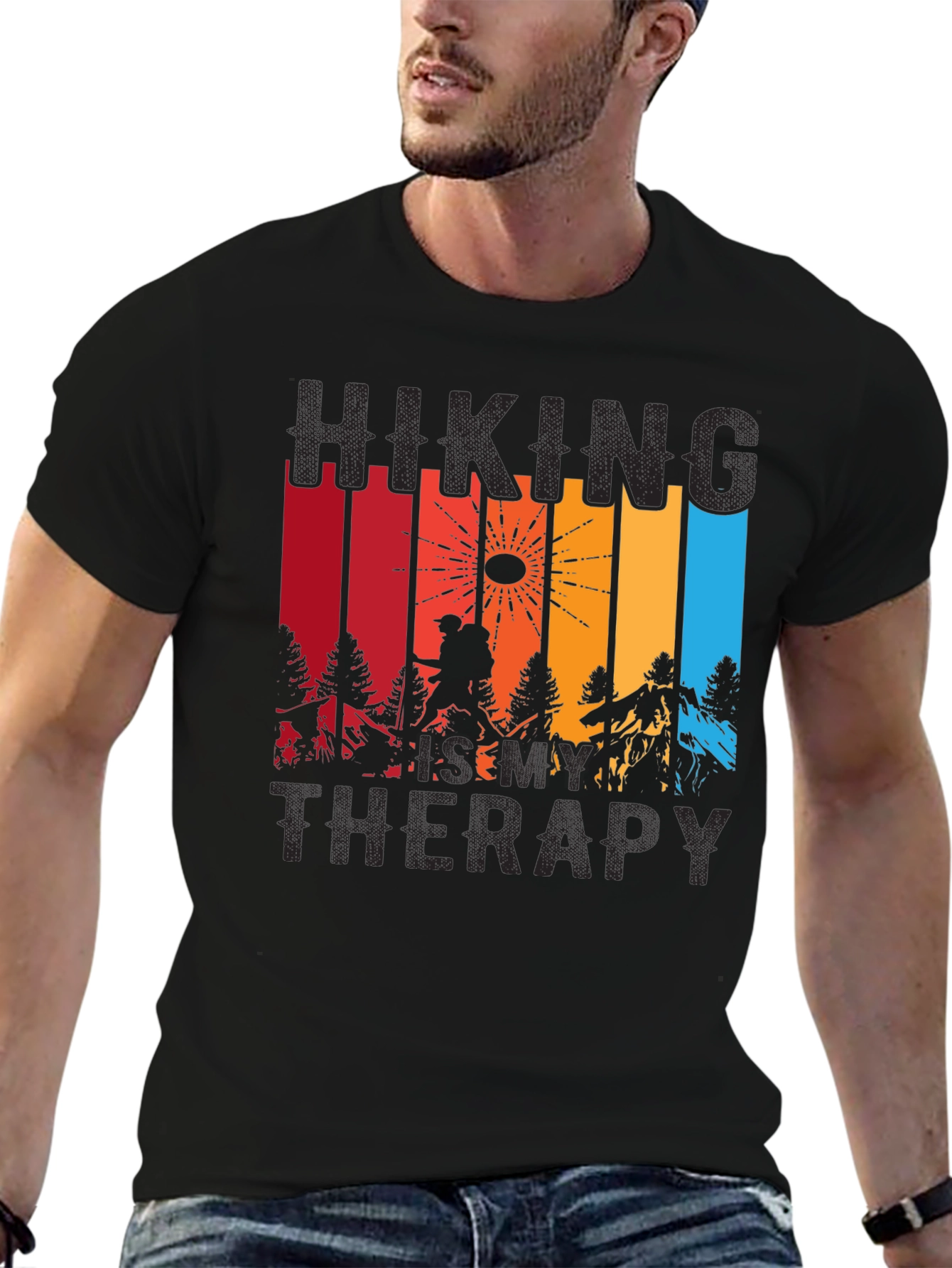 Hiking Is My Therapy Graphic Tee