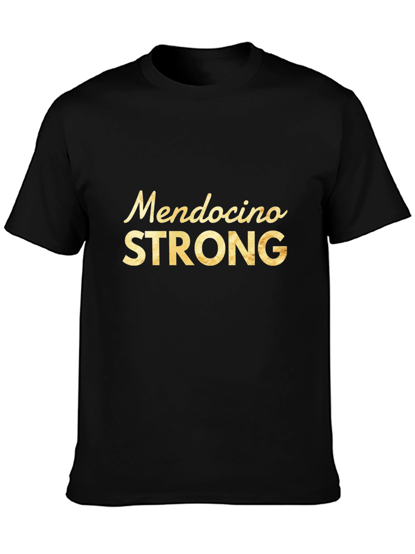 Mendocino Strong Black Graphic Tee