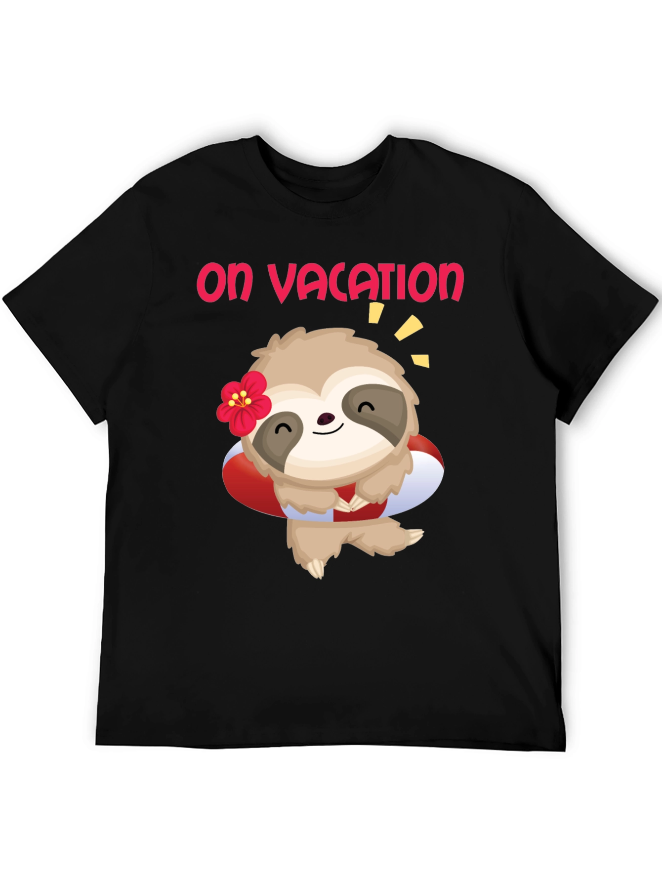 Vacation Sloth T-Shirt: Relaxed Holiday Vibes