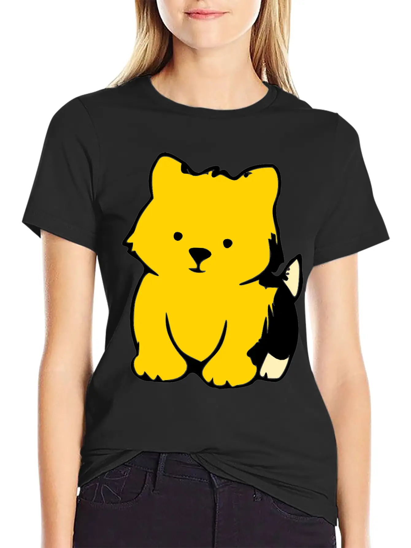 ♥ټMwah Super Cute Chubby Puppy-I Love Dogs XXټ♥ Unisex Casual T-Shirt – Clean Design For Daily Comfort