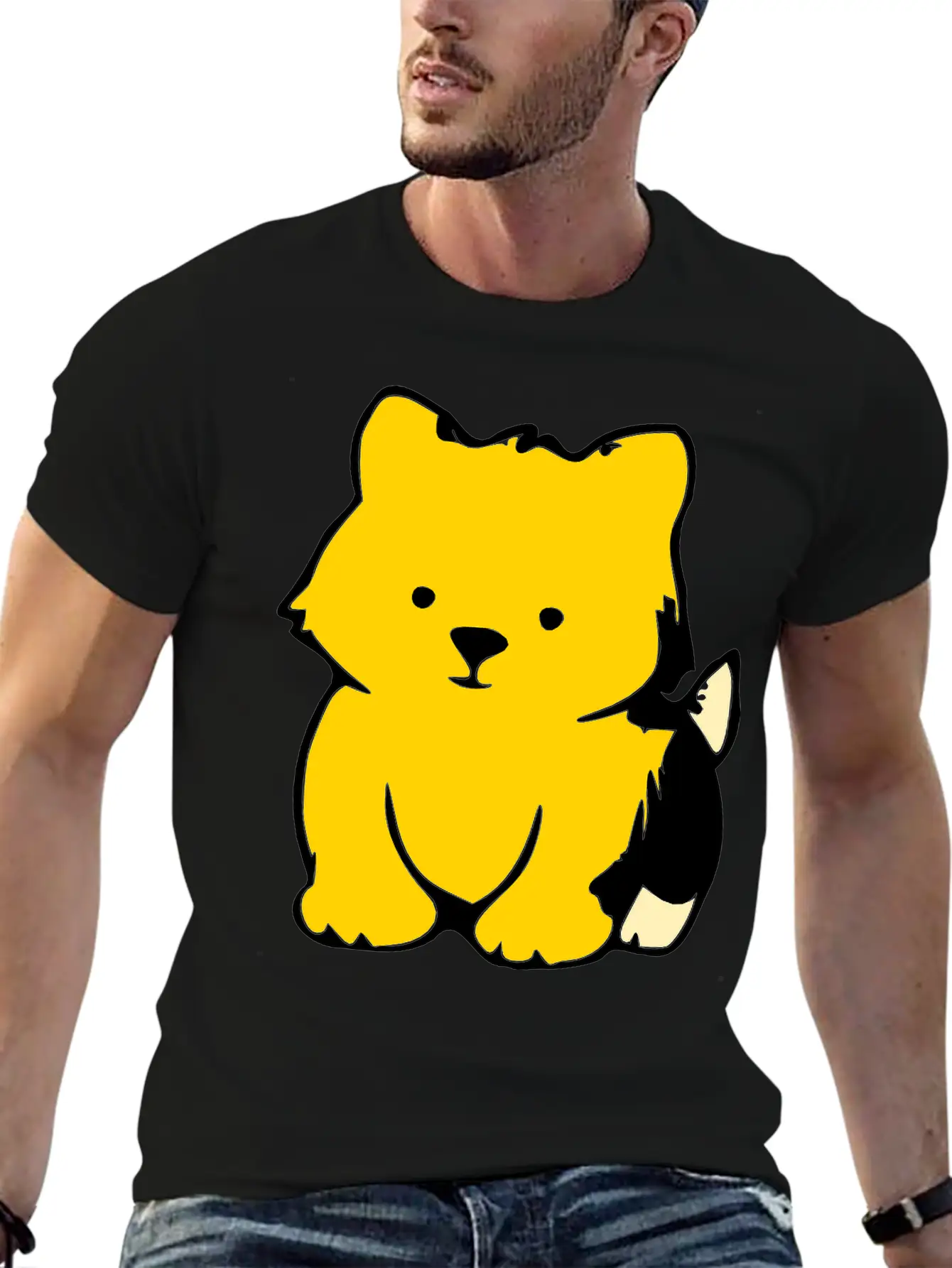 ♥ټMwah Super Cute Chubby Puppy-I Love Dogs XXټ♥ Unisex Casual T-Shirt – Clean Design For Daily Comfort