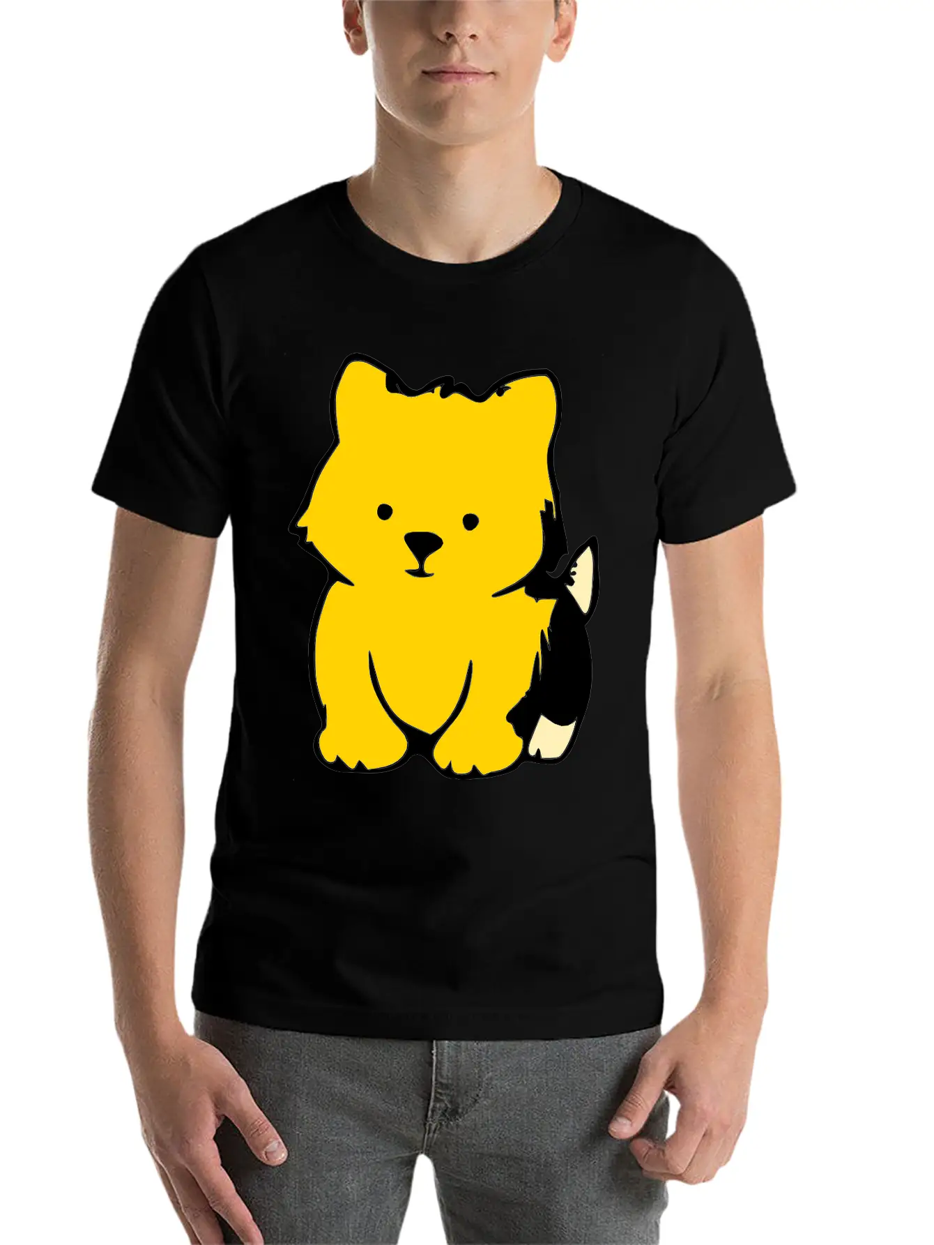 ♥ټMwah Super Cute Chubby Puppy-I Love Dogs XXټ♥ Unisex Casual T-Shirt – Clean Design For Daily Comfort