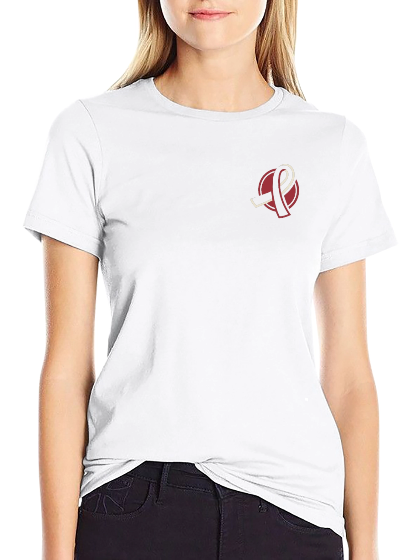 Awareness Ribbon Graphic Black T-Shirt