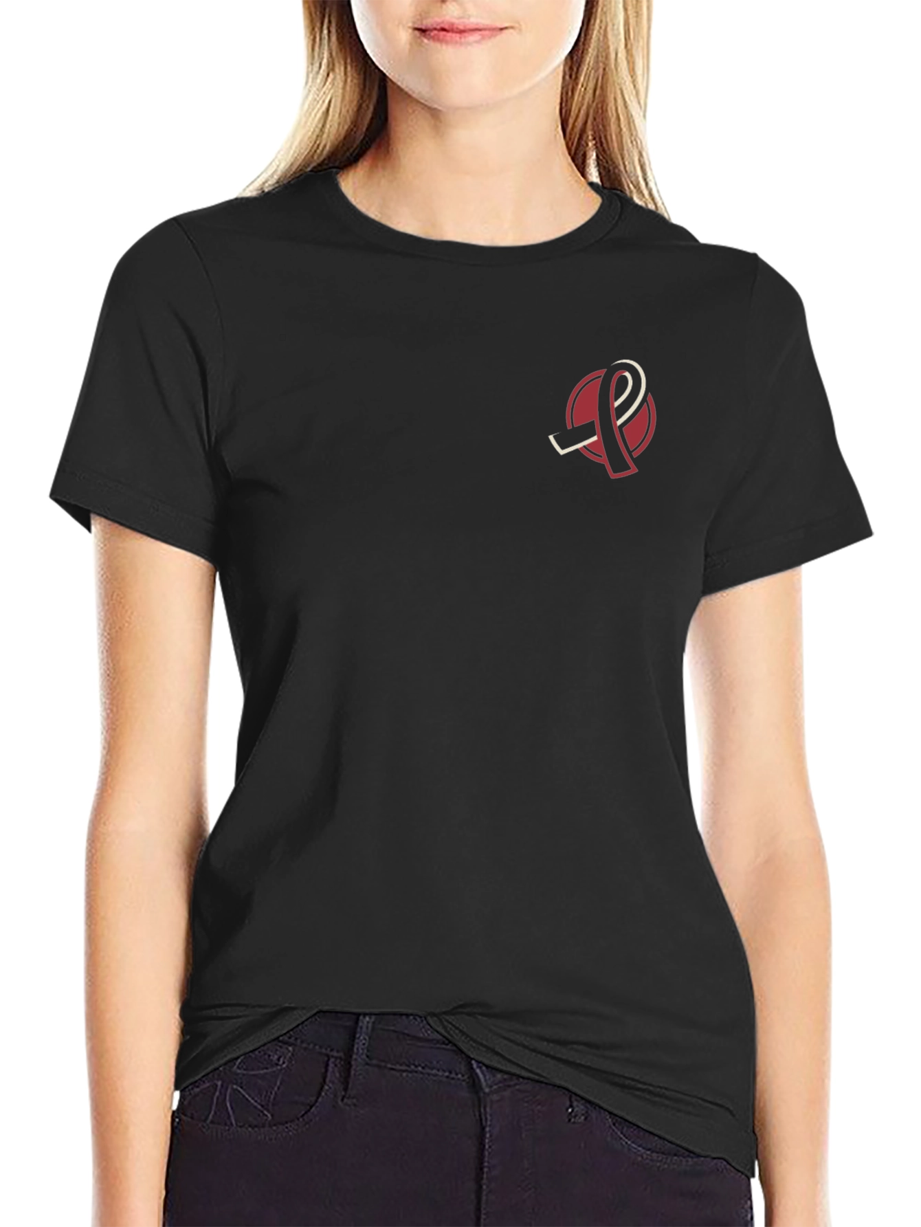 Awareness Ribbon Graphic Black T-Shirt