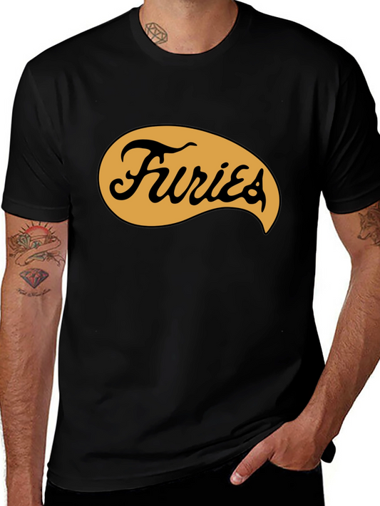 The Warriors Movie Furies Gang T-Shirt - Black Cotton Tee