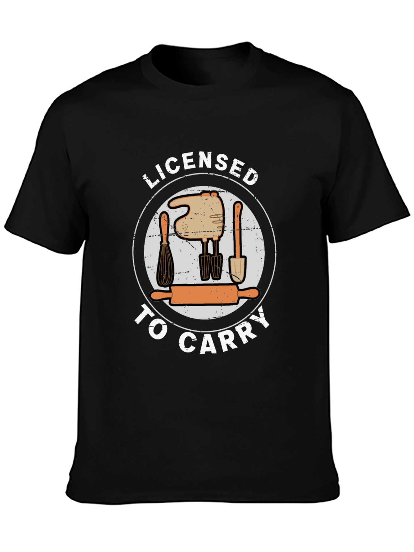 Licensed to Carry Baking T-Shirt - Bakers Humor