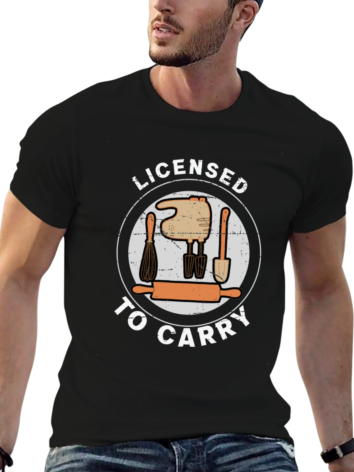 Licensed to Carry Baking T-Shirt - Bakers Humor