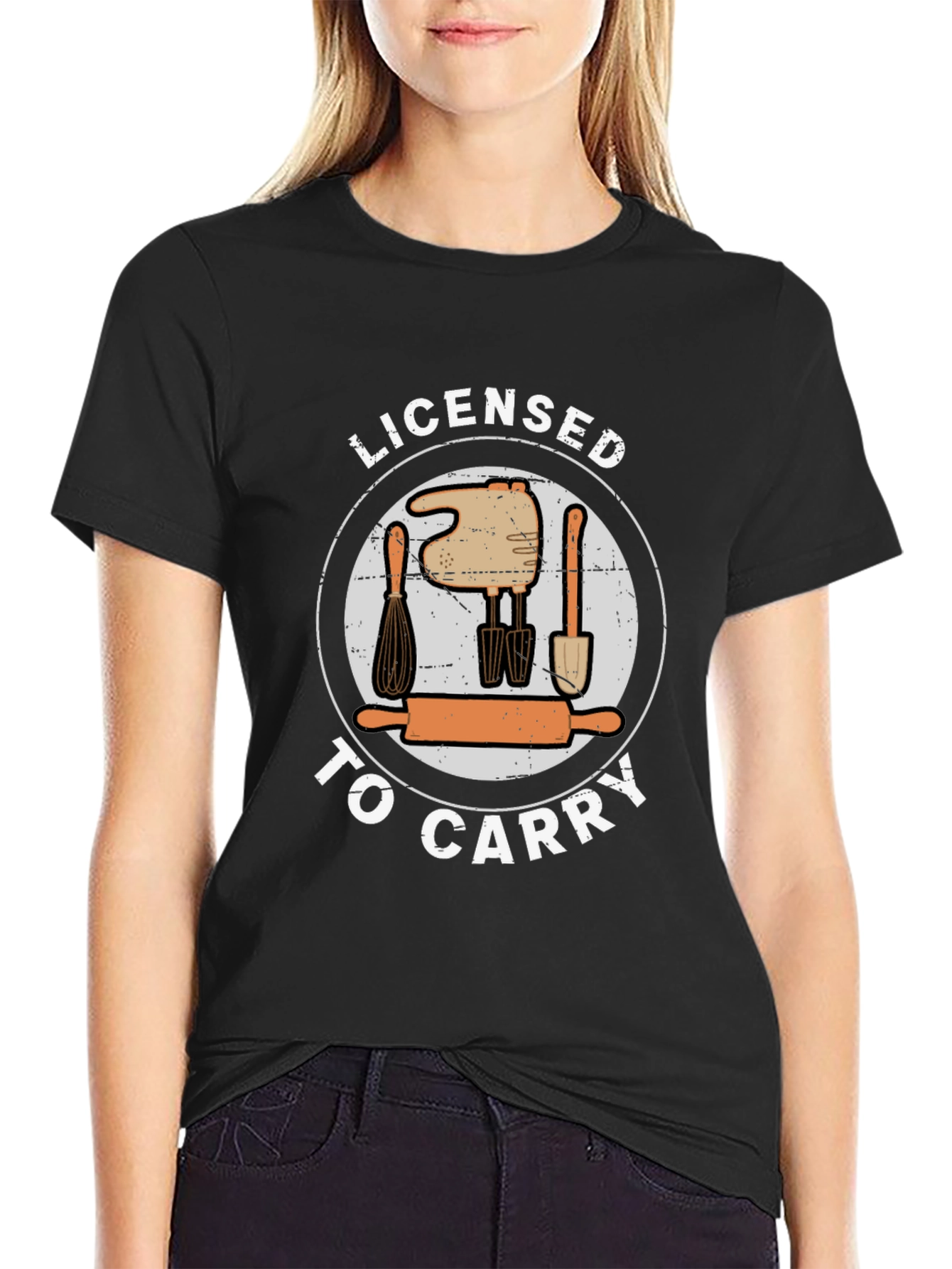 Licensed to Carry Baking T-Shirt - Bakers Humor