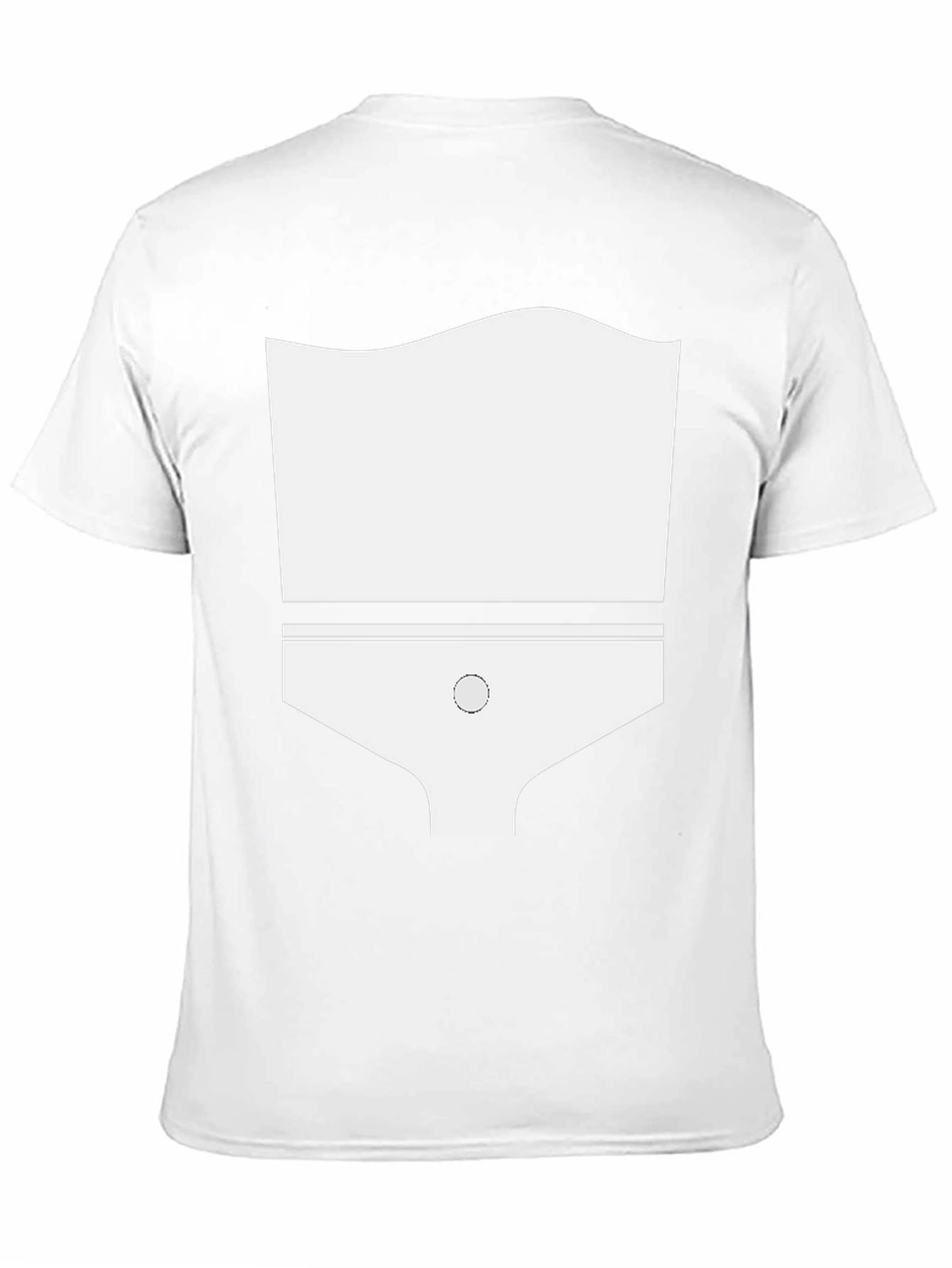Funny White Underwear Graphic Mens Black T-Shirt