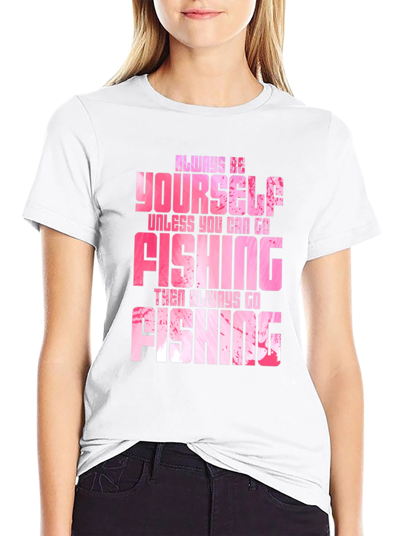 Always Be Fishing Graphic Tee - Soft Cotton