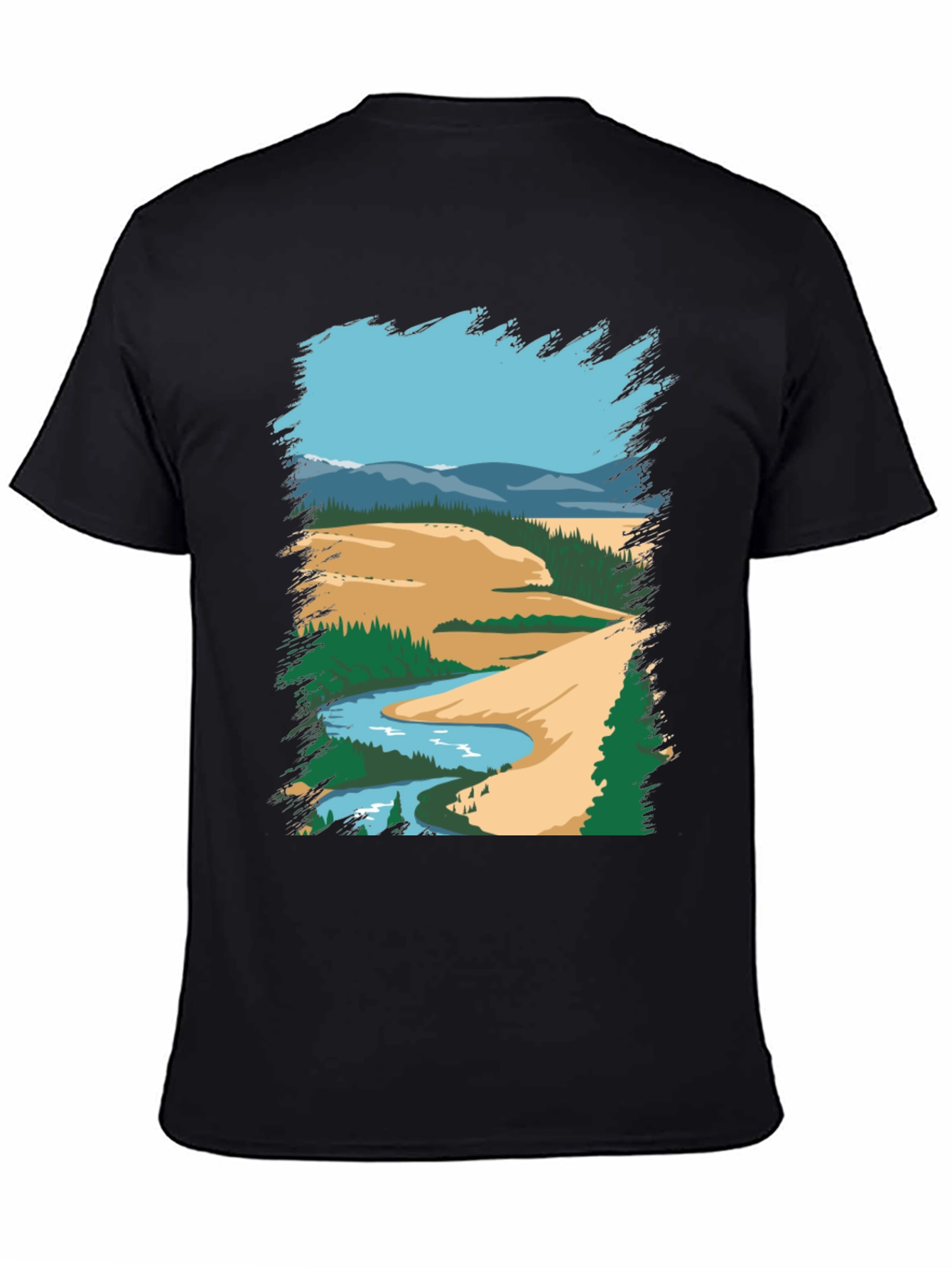 Scenic River Graphic Tee - Nature Lover Apparel