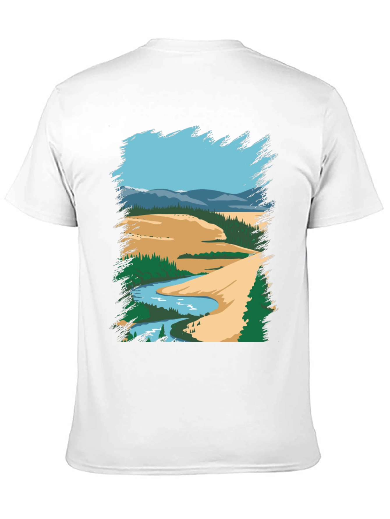 Scenic River Graphic Tee - Nature Lover Apparel