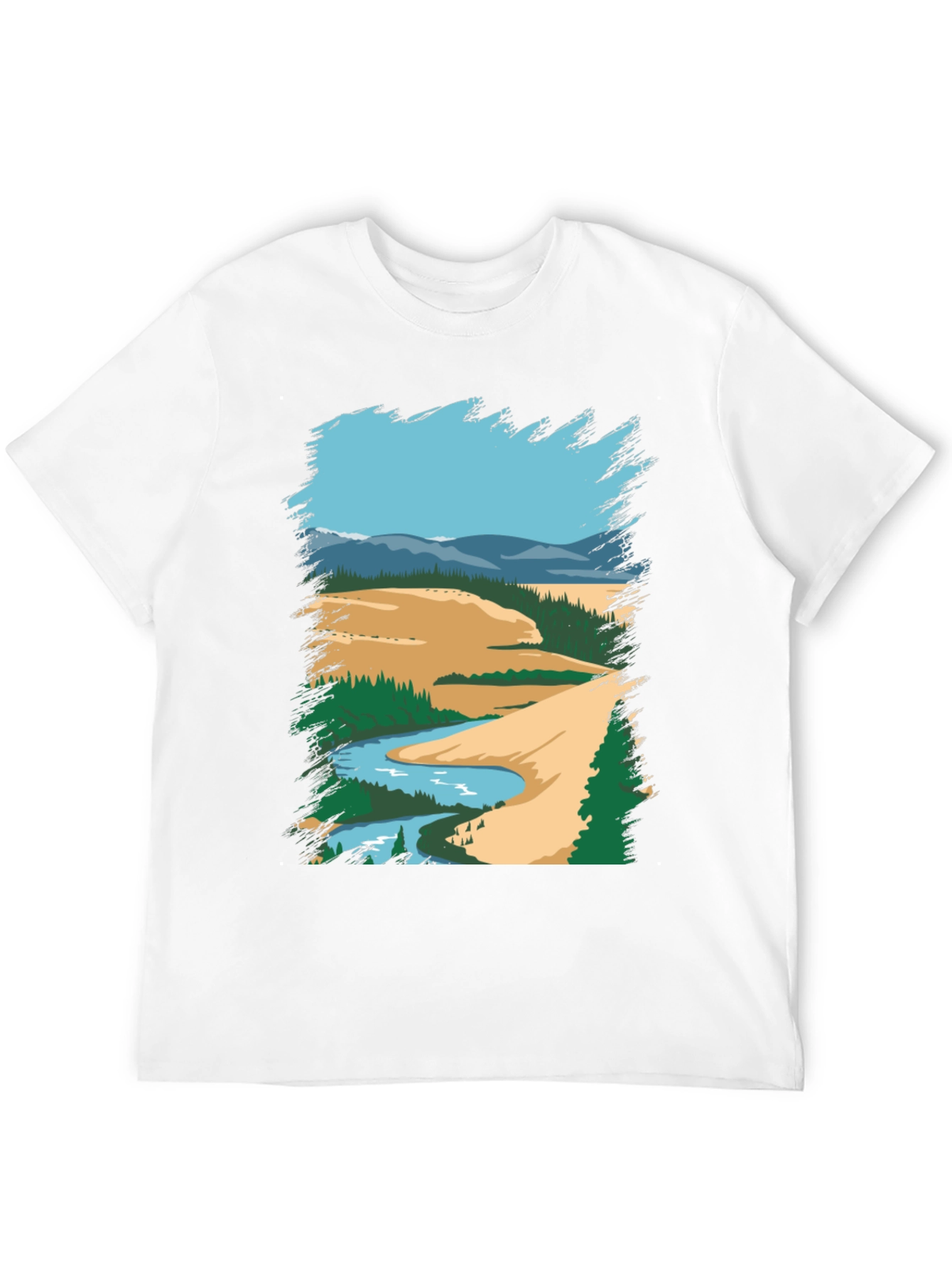 Scenic River Graphic Tee - Nature Lover Apparel