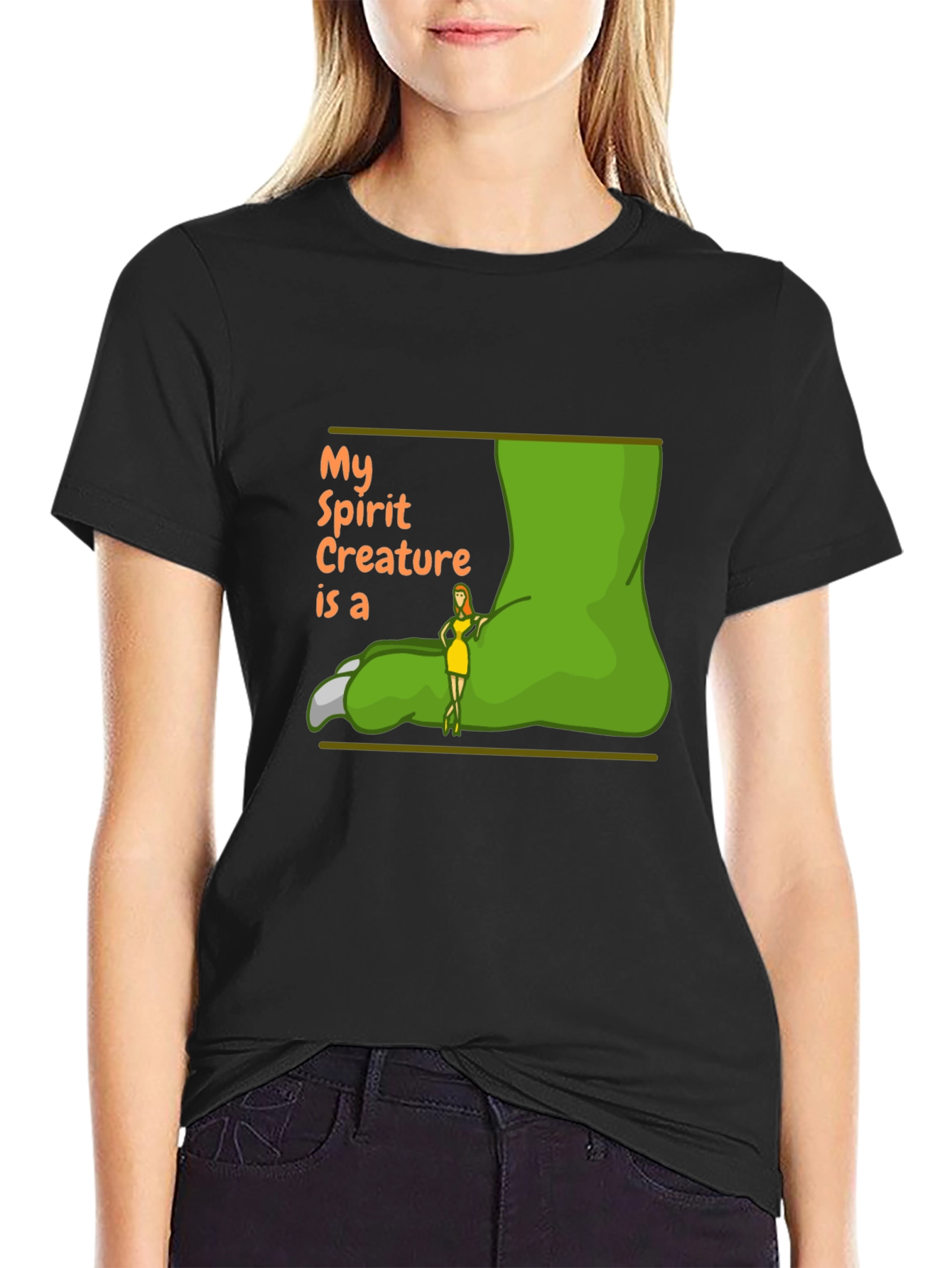 My Spirit Creature T-Shirt - Black Graphic Tee