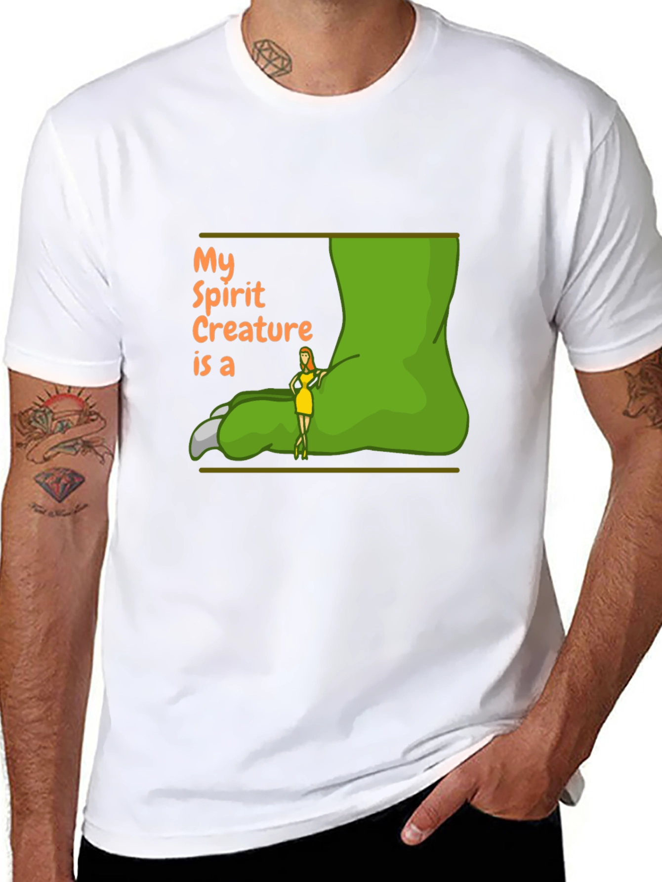 My Spirit Creature T-Shirt - Black Graphic Tee