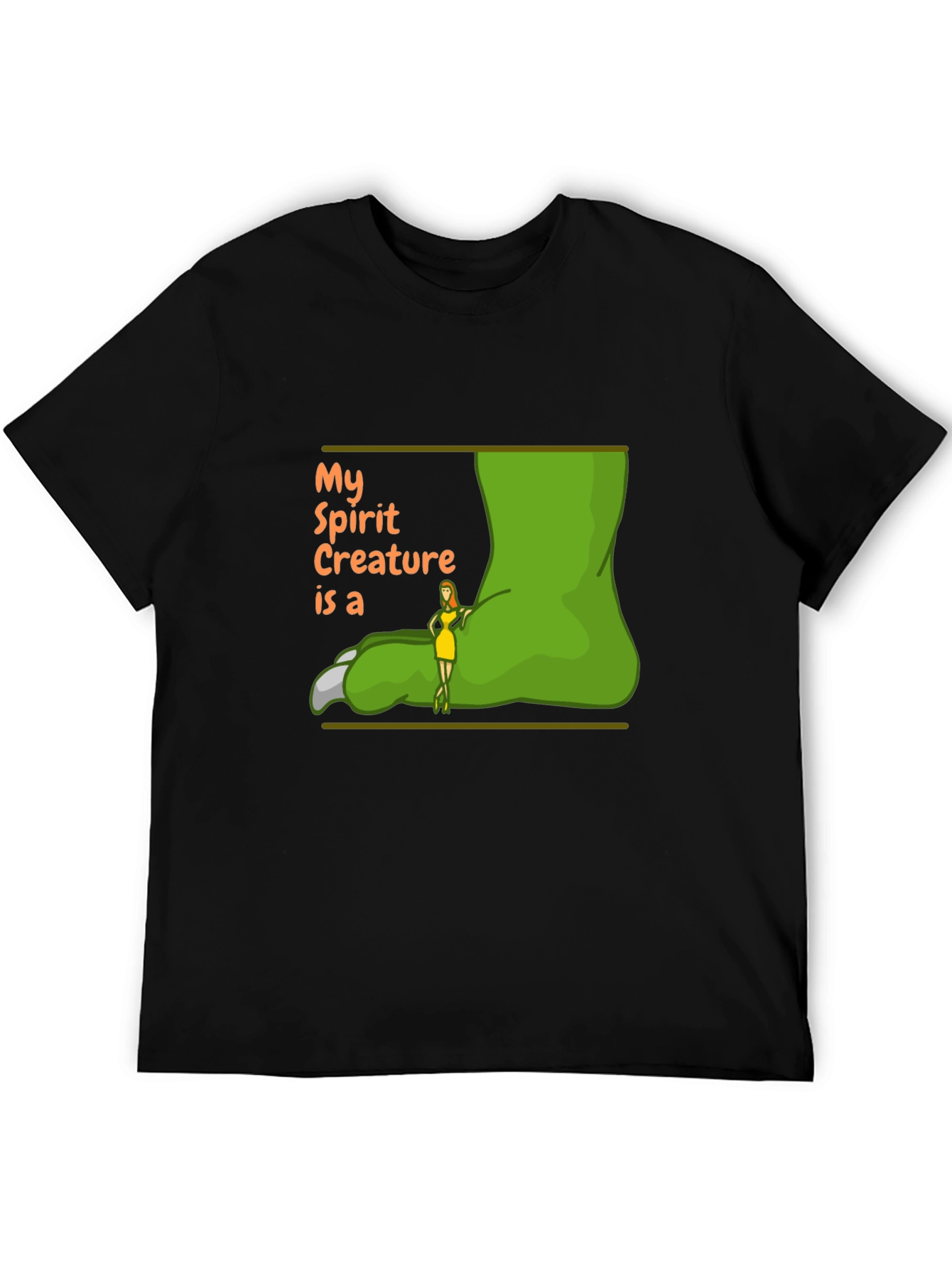 My Spirit Creature T-Shirt - Black Graphic Tee