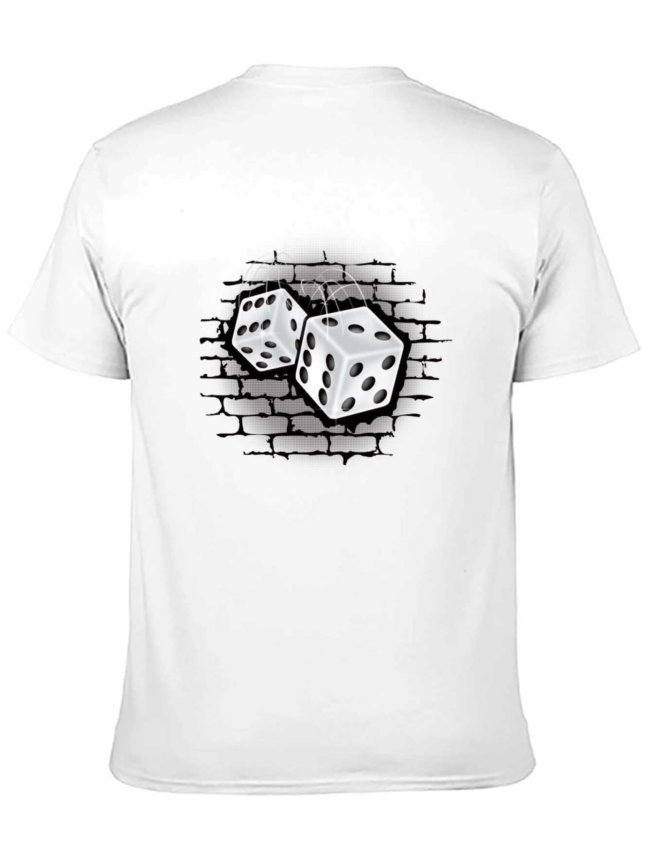 Rolling Dice Graphic T-Shirt - Black
