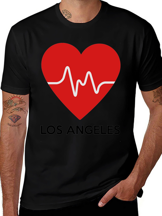 Los Angeles Heartbeat Graphic T-Shirt