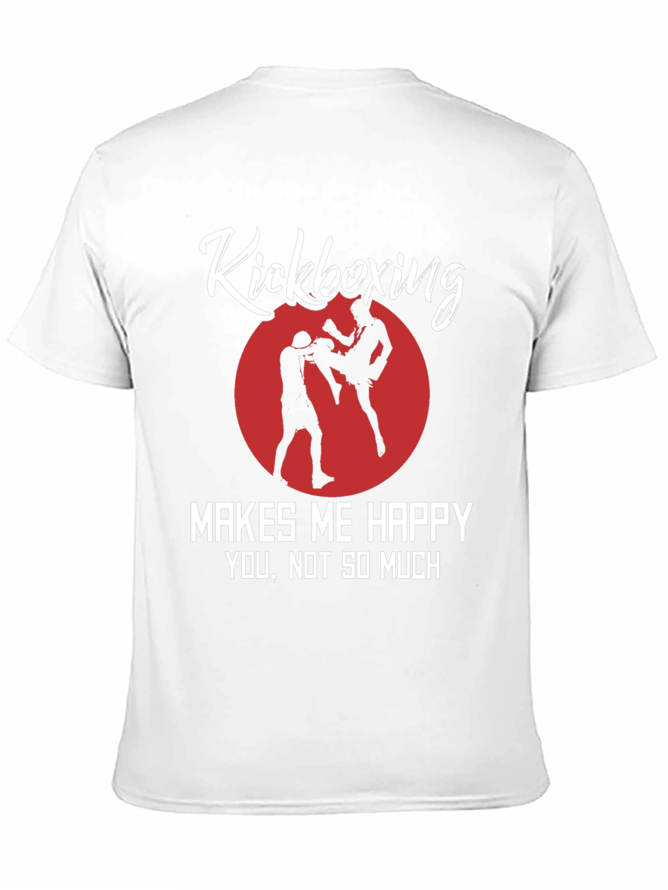 Kickboxing Makes Me Happy Black Graphic Tee