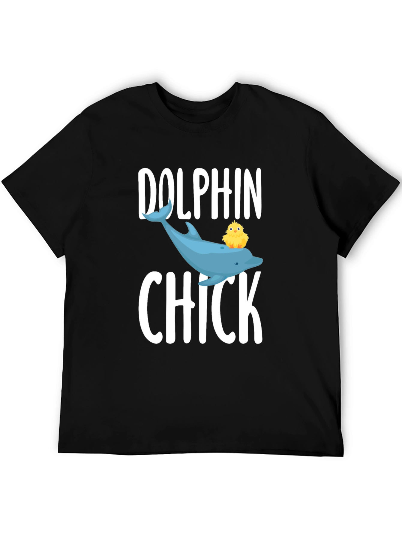 Dolphin Chick Graphic Tee - Cute Animal T-Shirt