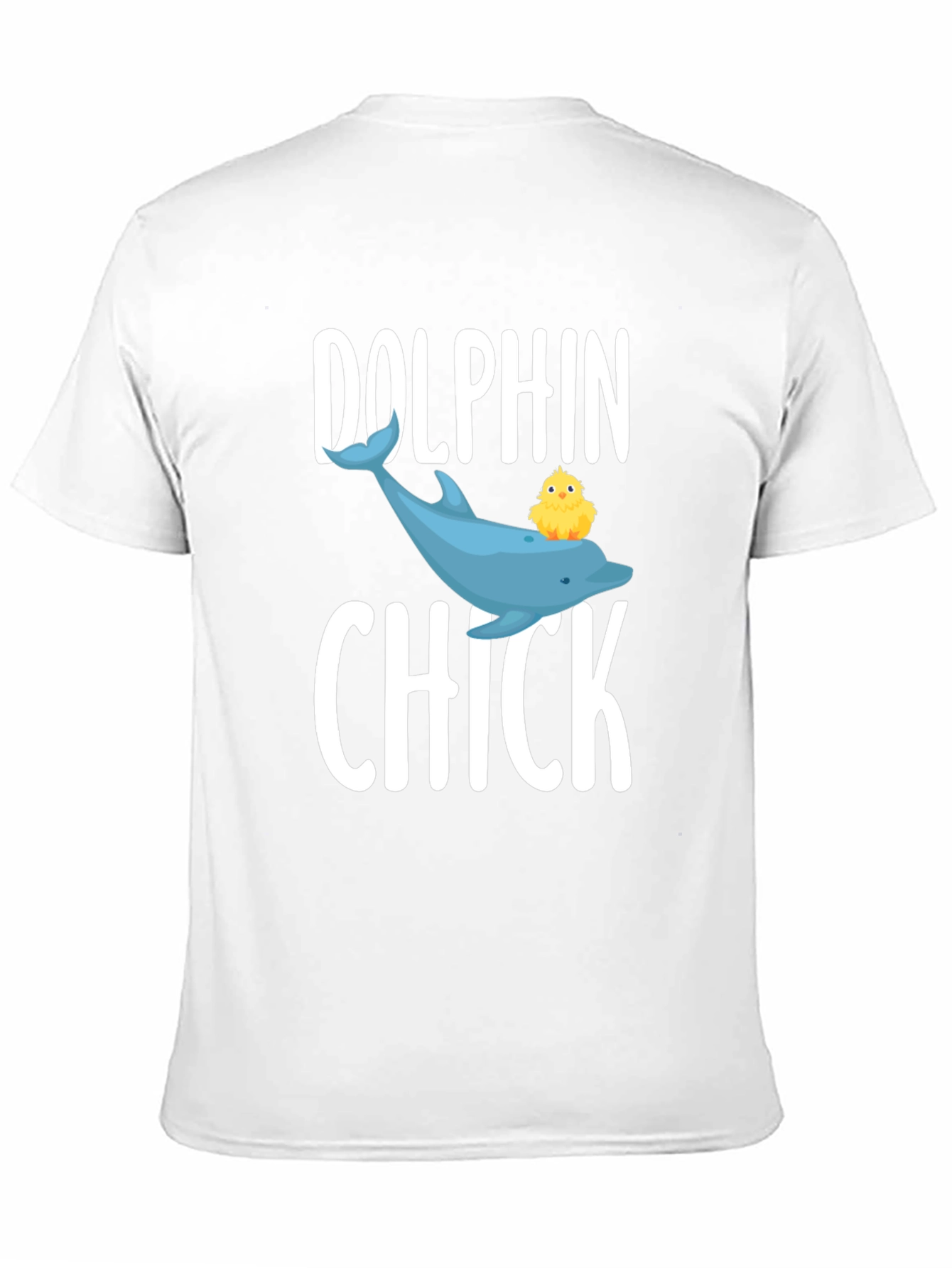 Dolphin Chick Graphic Tee - Cute Animal T-Shirt