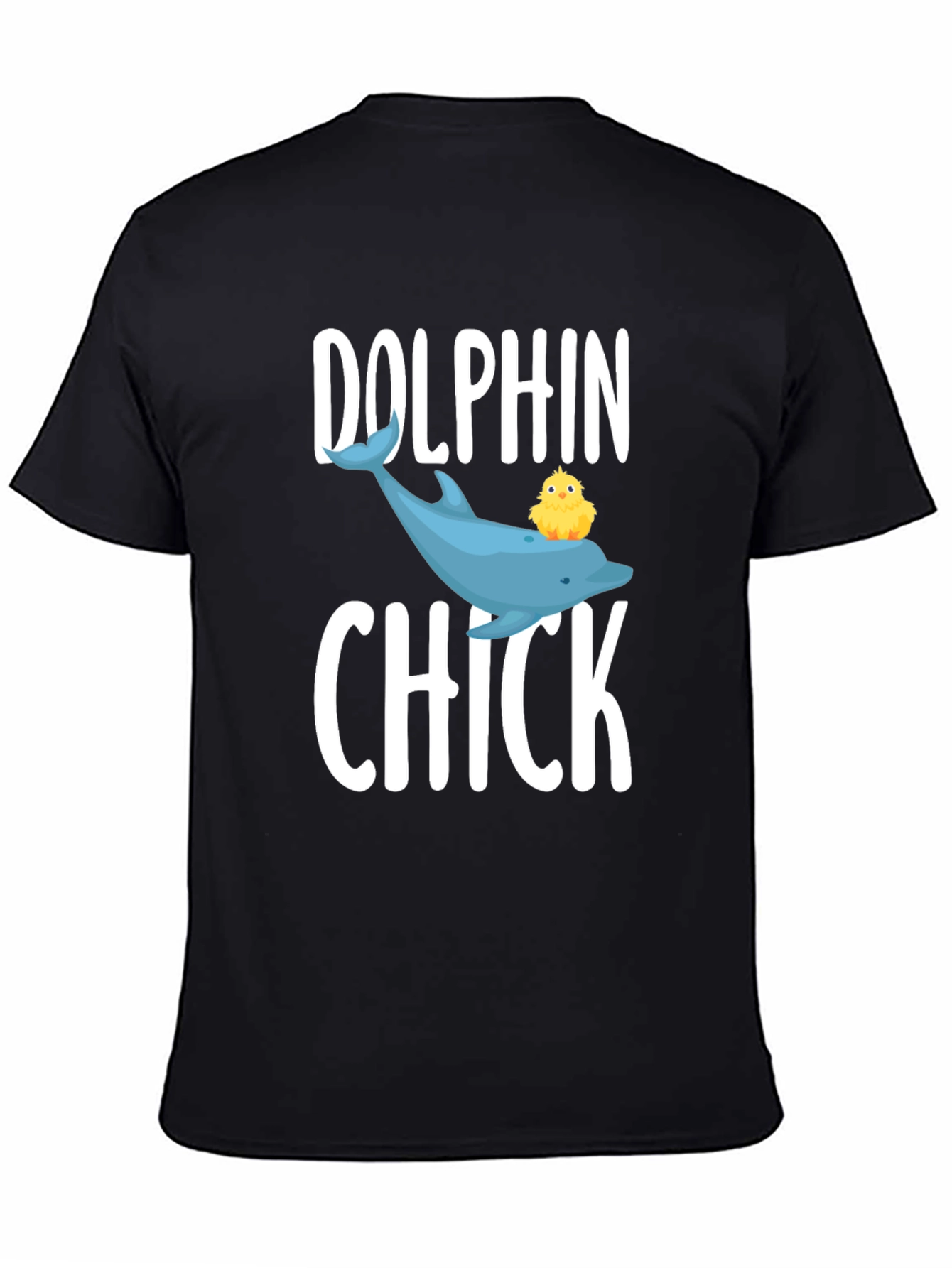 Dolphin Chick Graphic Tee - Cute Animal T-Shirt