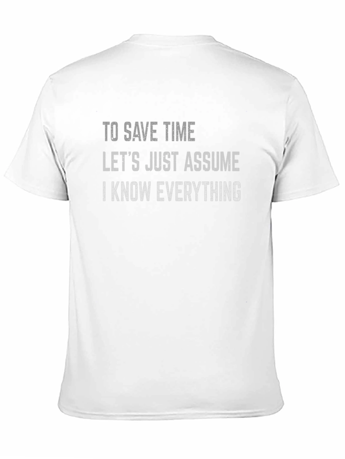 Funny Sarcastic T-Shirt - I Know Everything