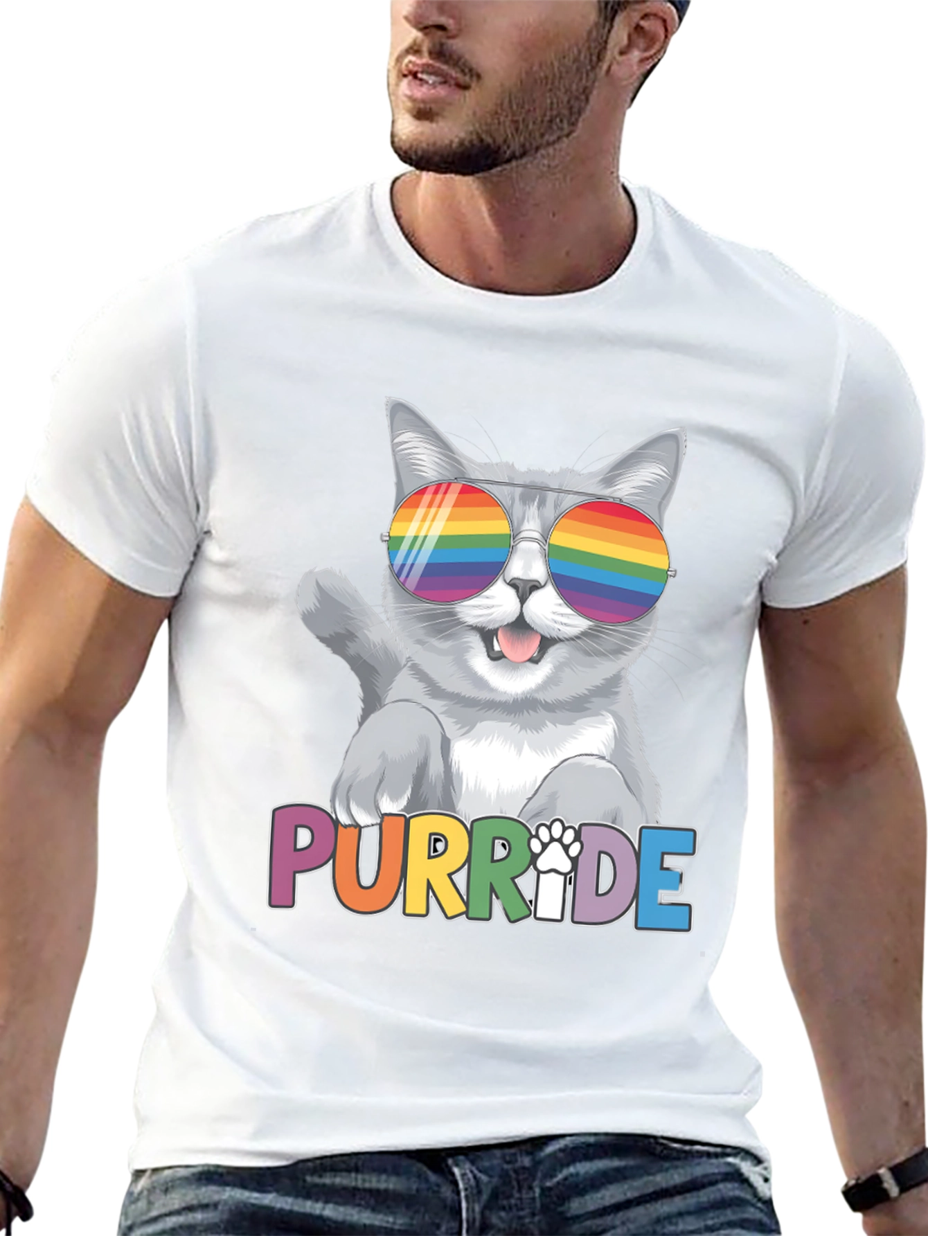 Purr-ide Cat T-Shirt