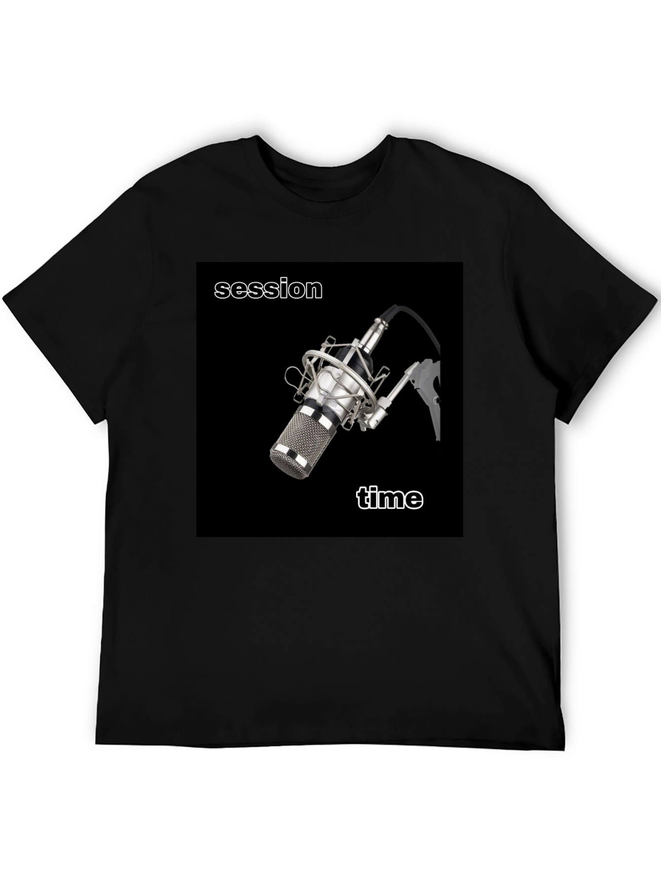Session Time Microphone T-Shirt - Musician Apparel