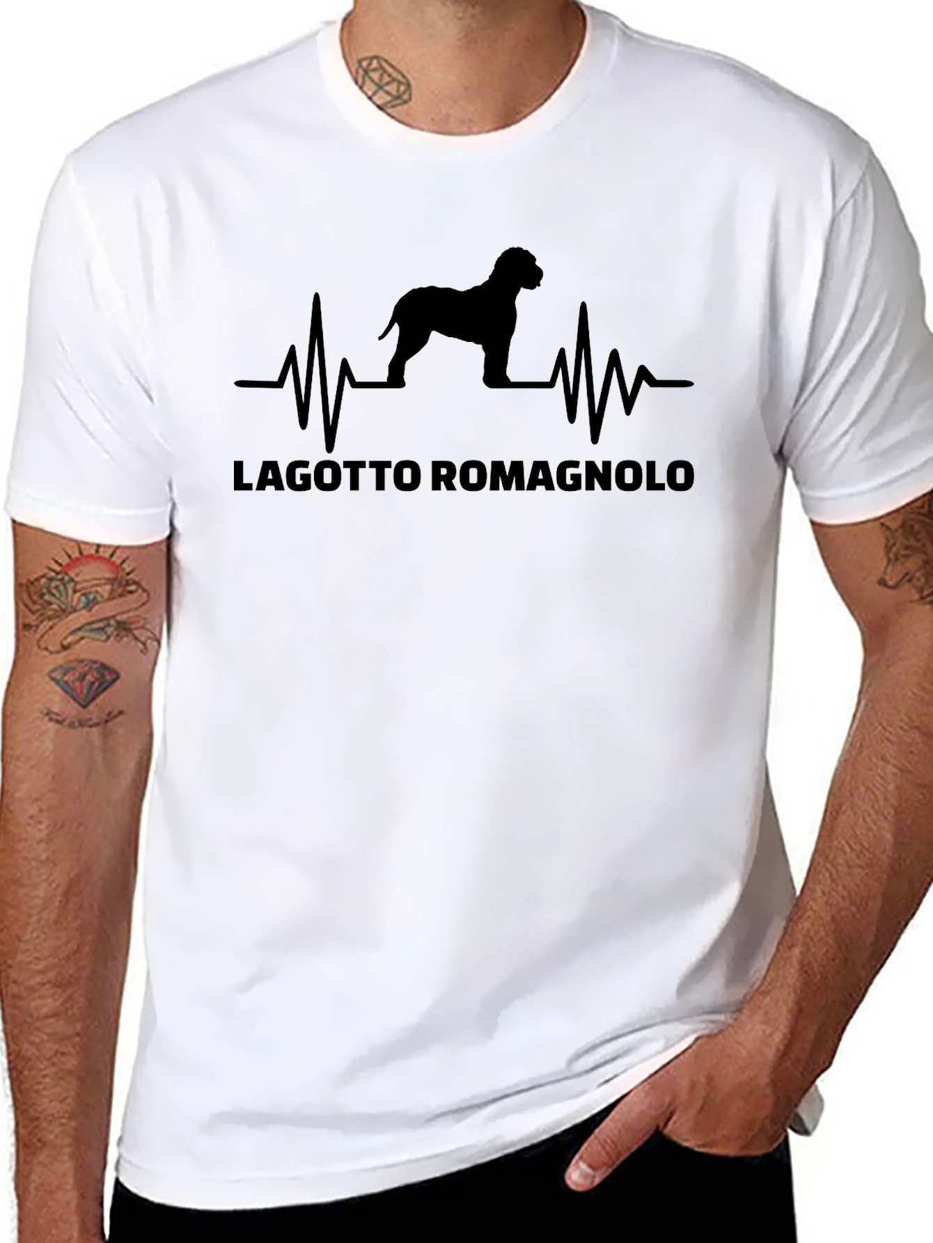 Lagotto Romagnolo Dog Heartbeat T-Shirt
