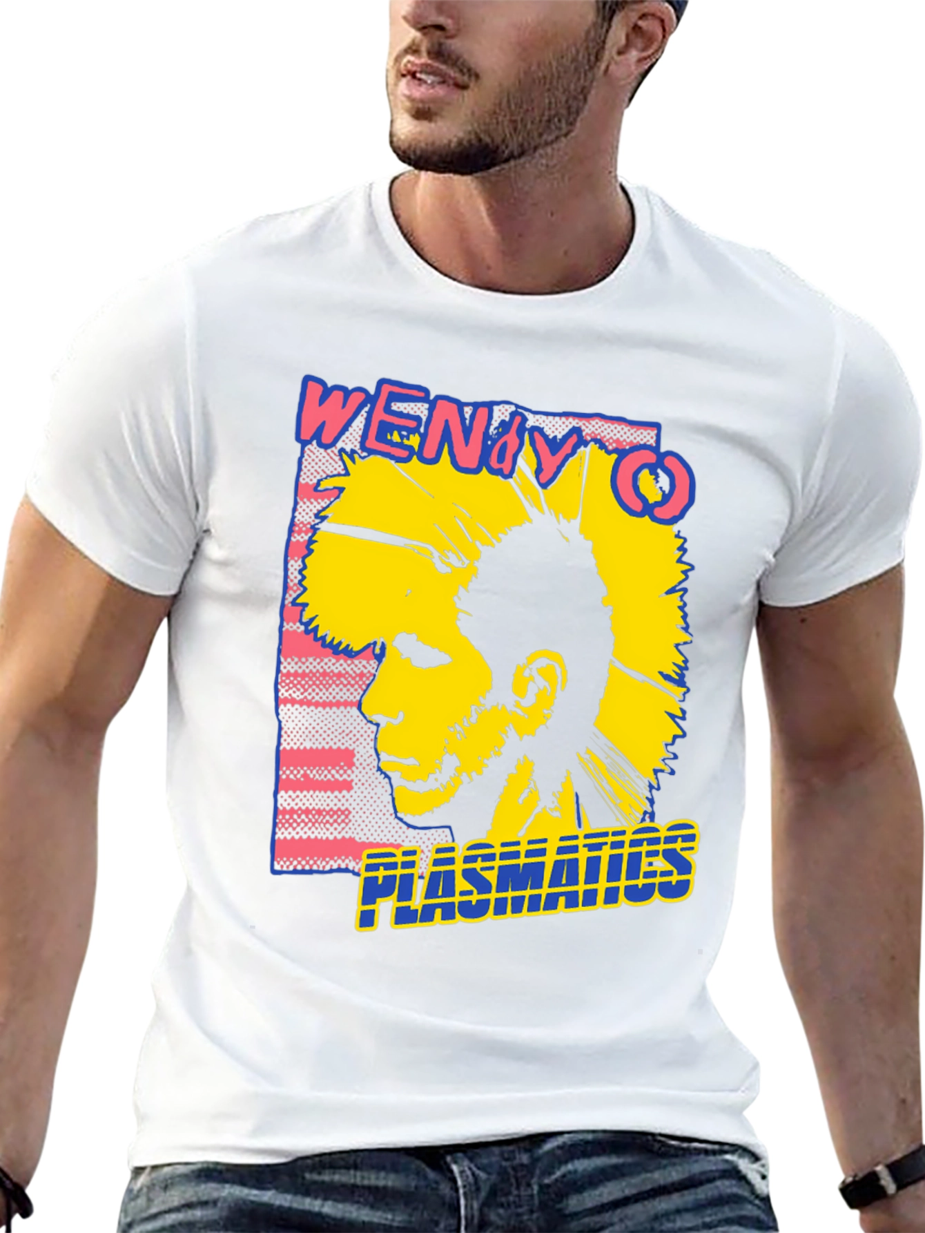 Plastics Punk Band Graphic Tee - Black