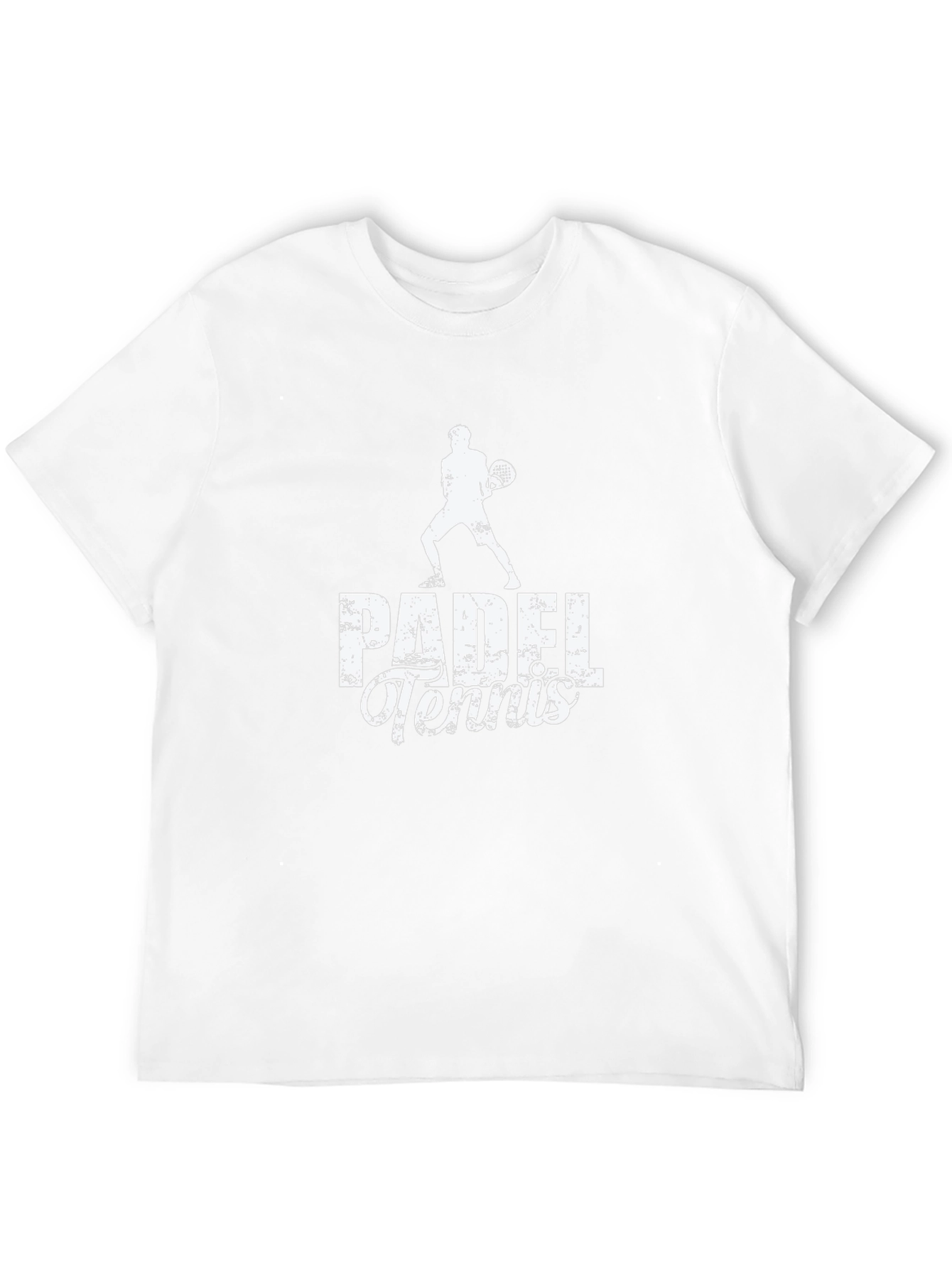 Padel Tennis Graphic Tee - Black Cotton Shirt