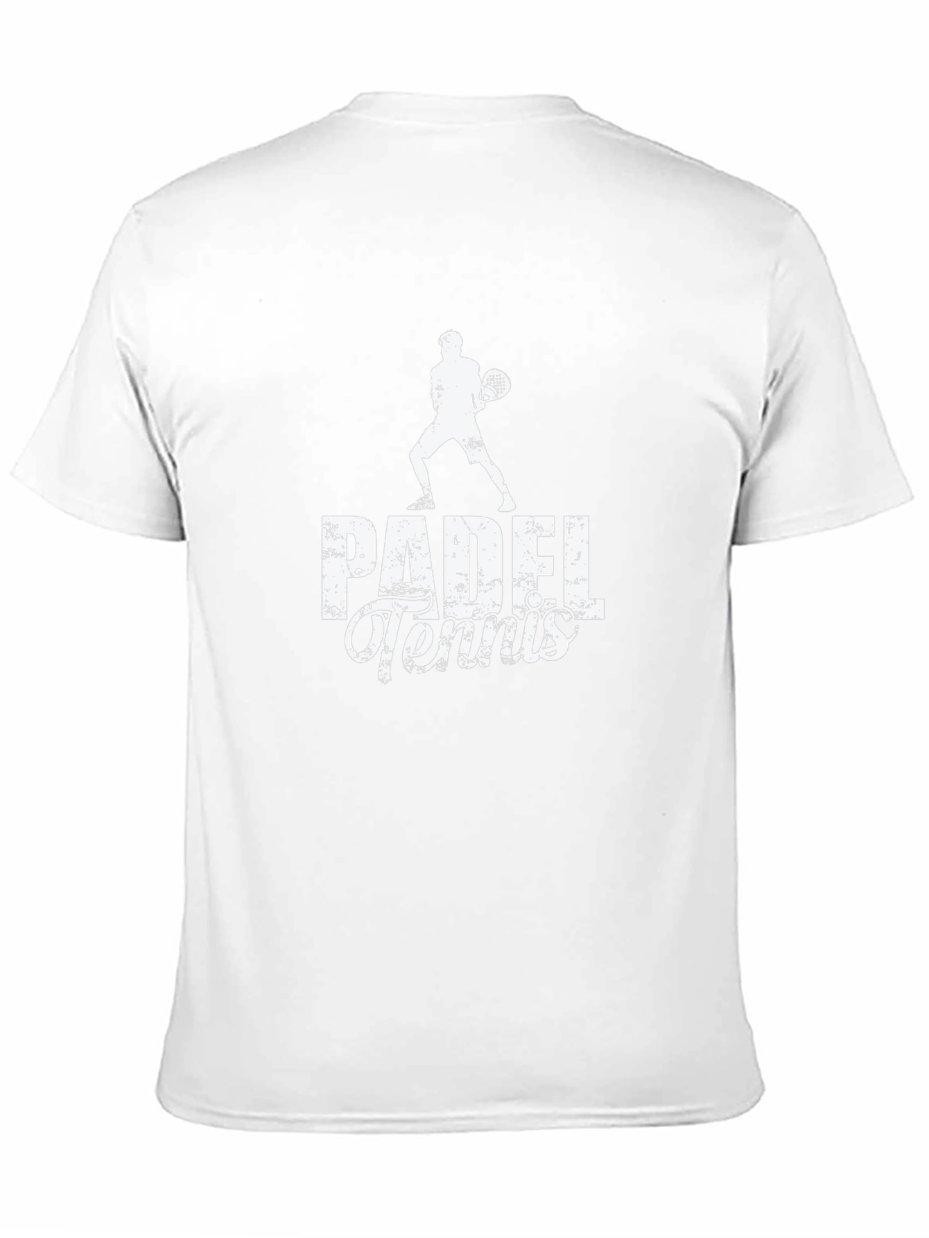 Padel Tennis Graphic Tee - Black Cotton Shirt