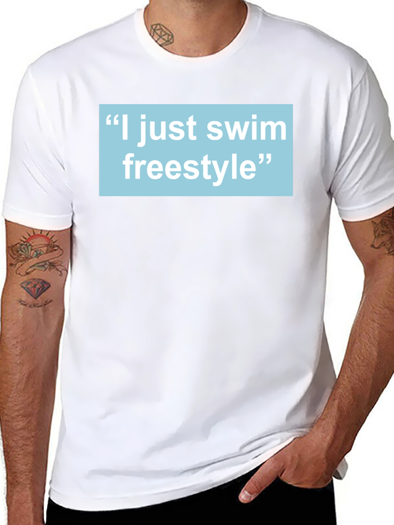 I Just Swim Freestyle T-Shirt - Swimmer Gift
