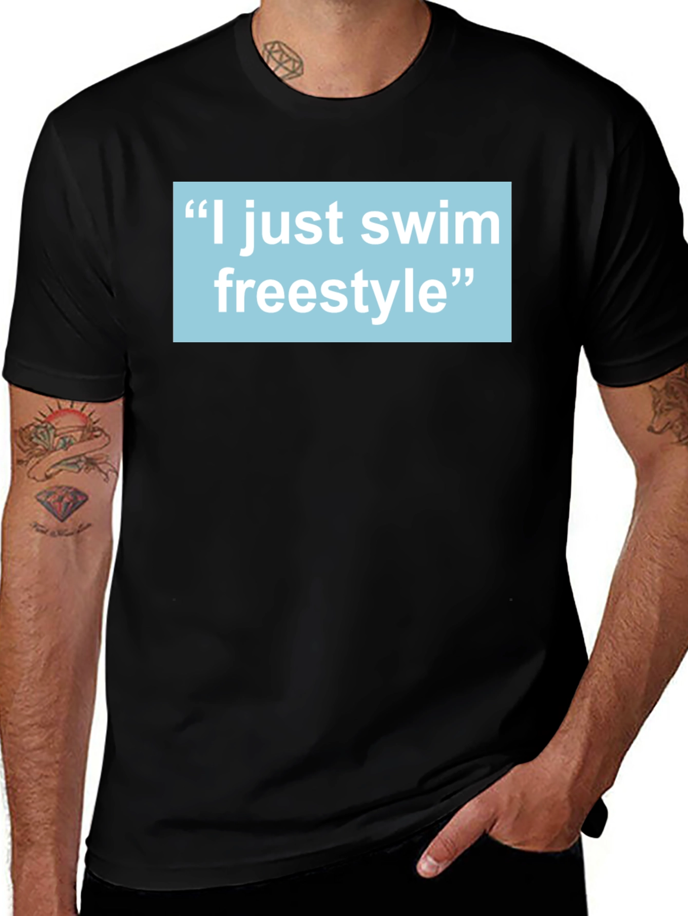 I Just Swim Freestyle T-Shirt - Swimmer Gift