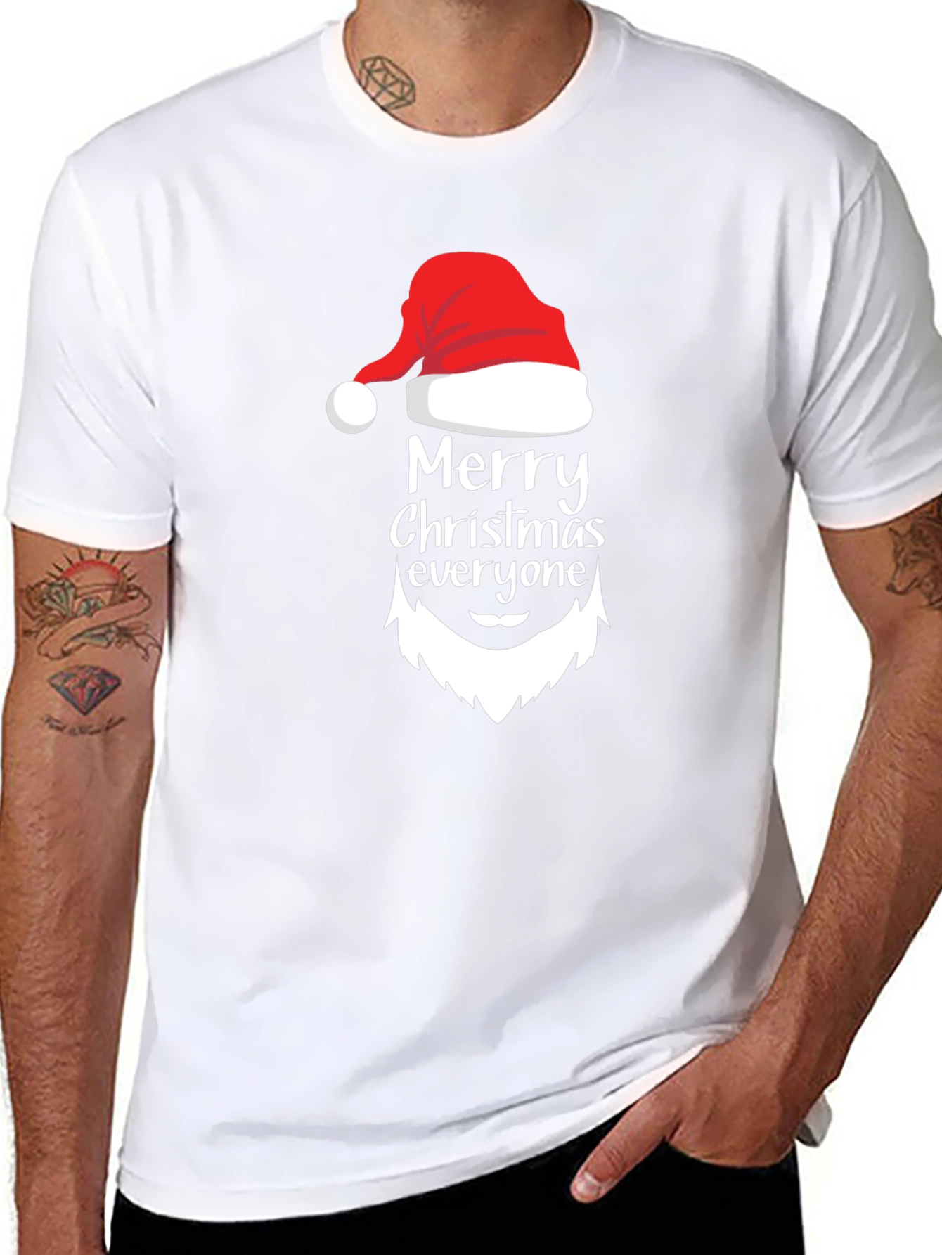 Merry Christmas Santa Graphic T-Shirt