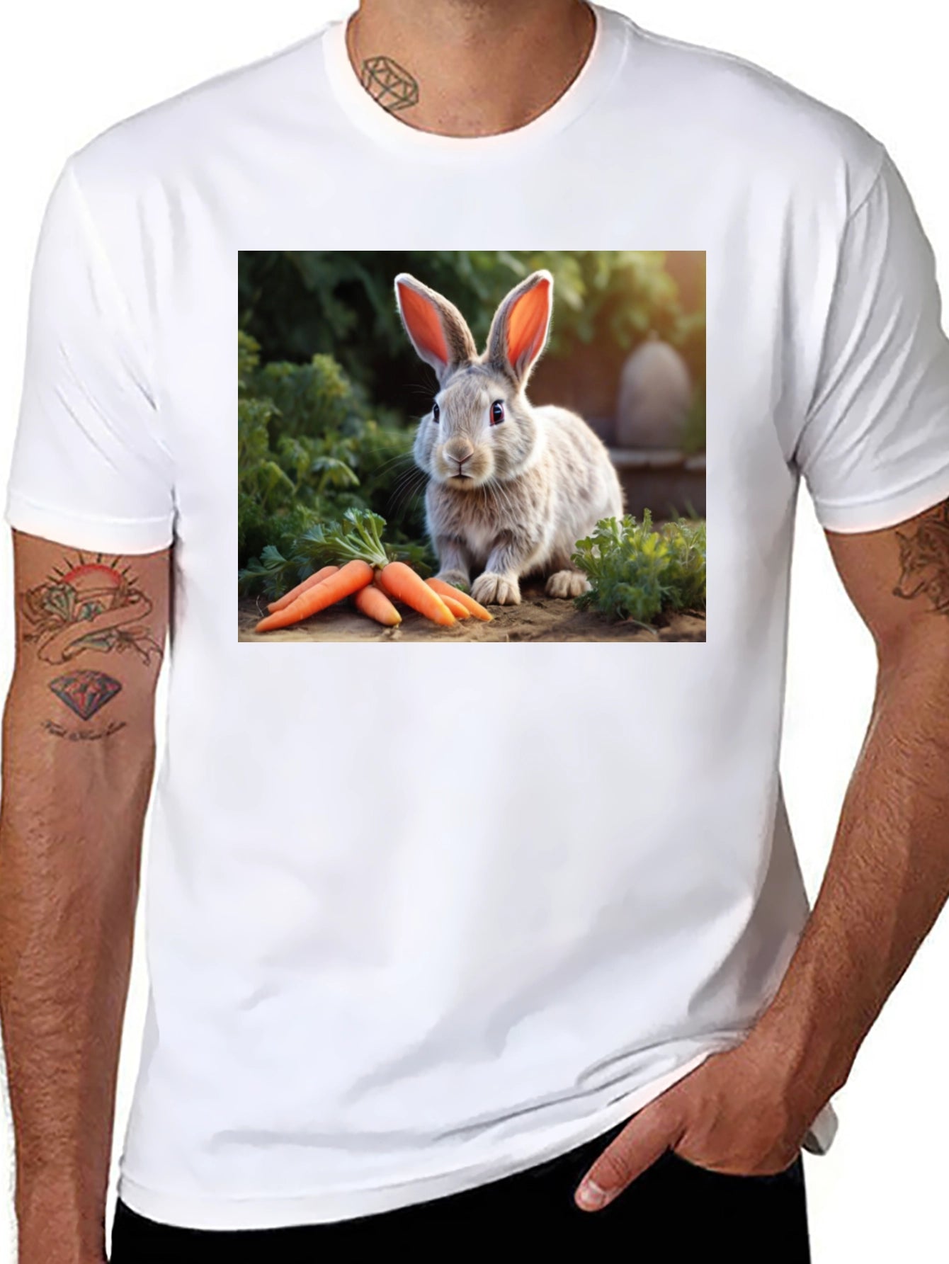 Rabbit & Carrots Graphic T-Shirt