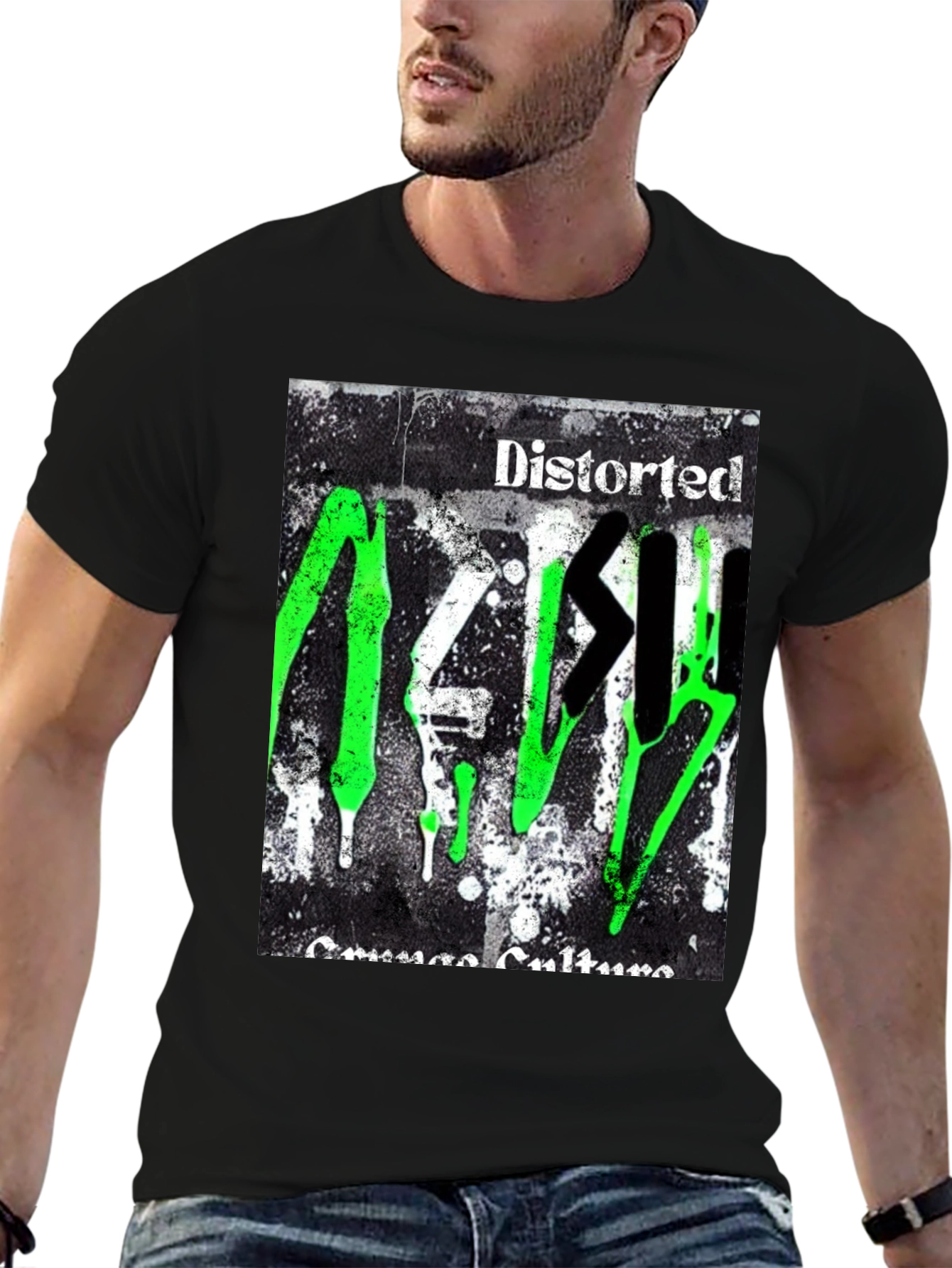 Distorted Garage Culture Graphic Tee