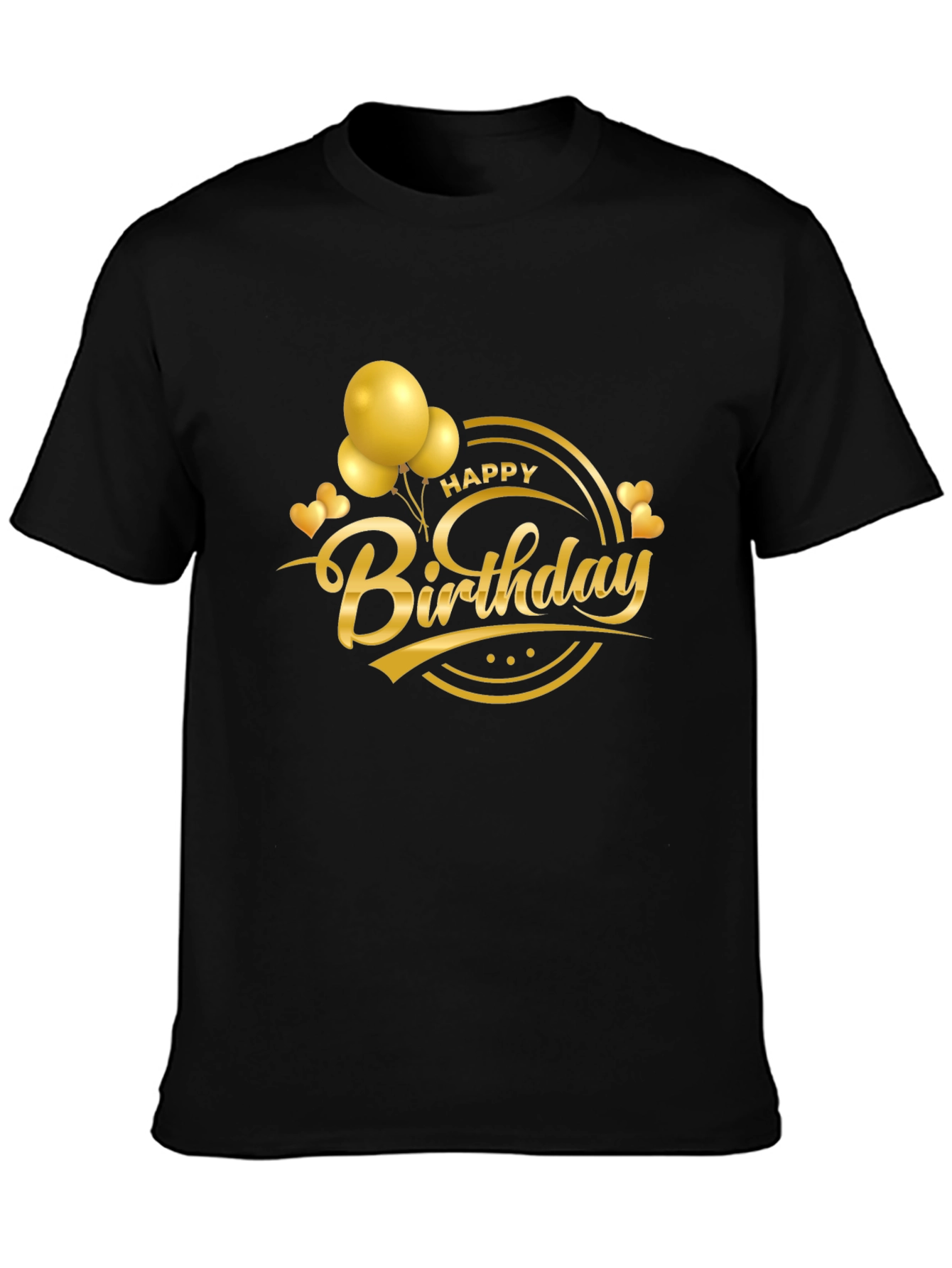 Birthday Celebration Black T-Shirt